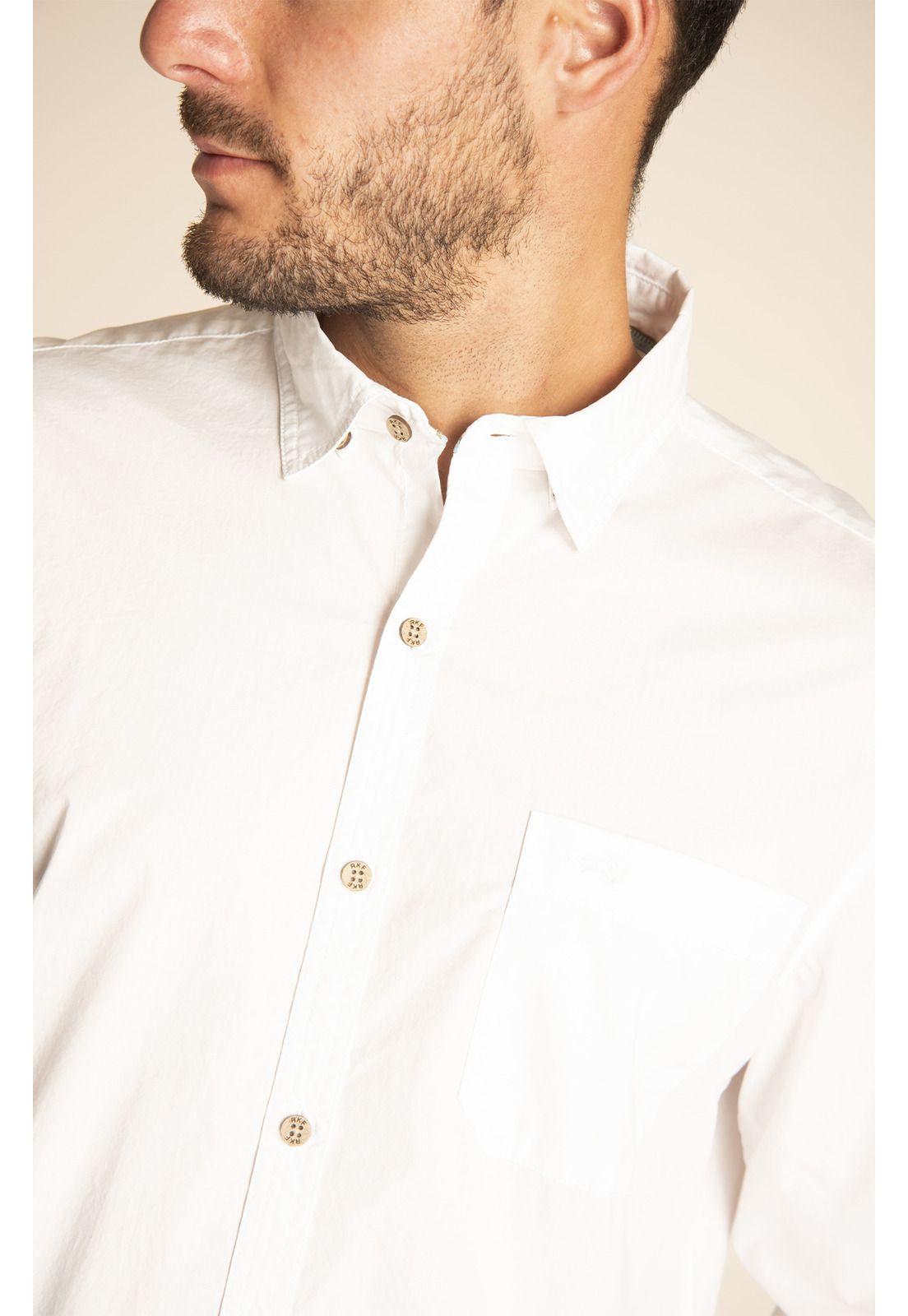 Camisa Algodón Orgánico Hombre Galiton Blanco-3