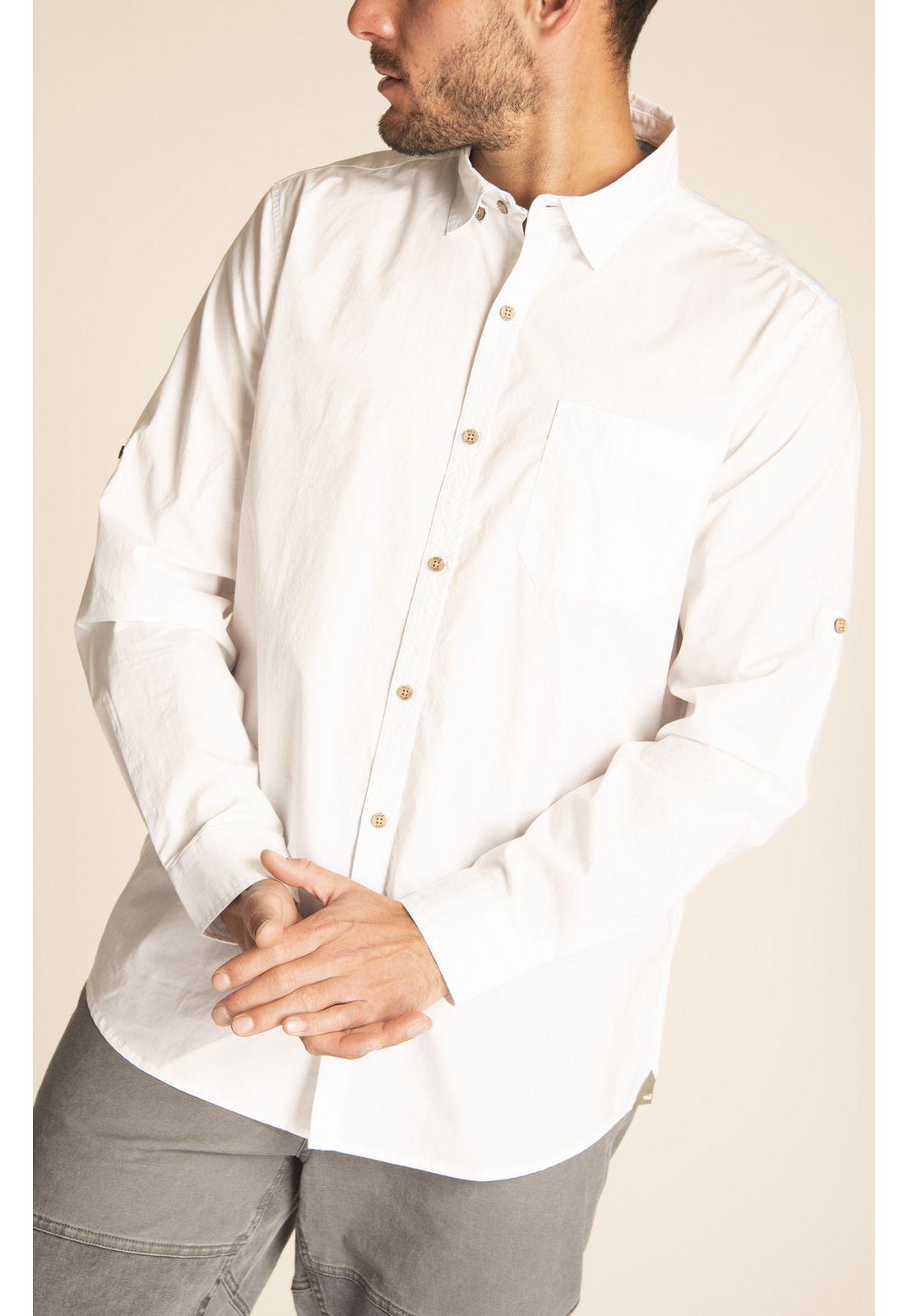 Camisa Algodón Orgánico Hombre Galiton Blanco-5