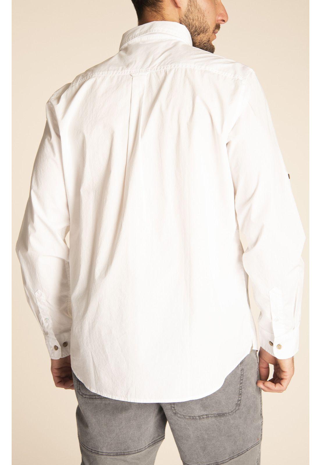 Camisa Algodón Orgánico Hombre Galiton Blanco-7