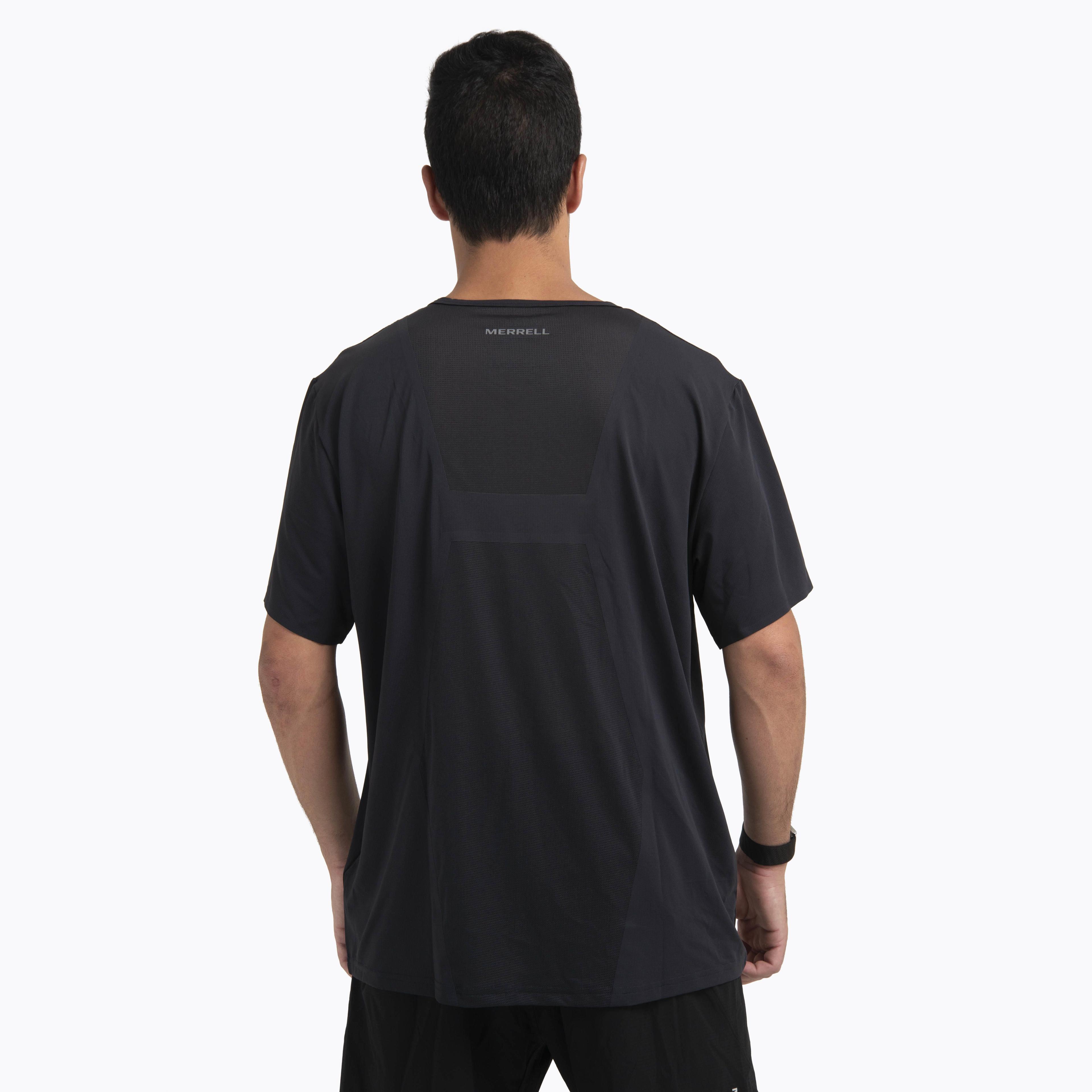 Polera MC Hombre Light Weight Trail Negro-3