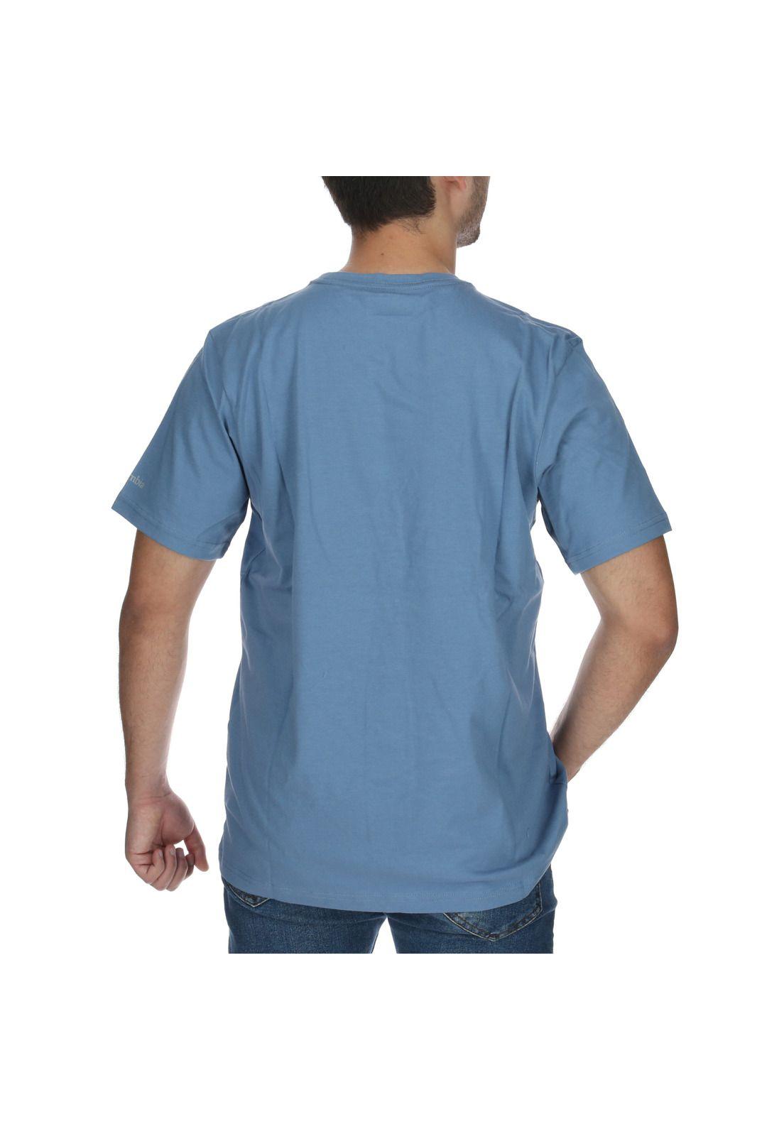 Polera Polo Hombre Path Lake Graphic Te Azul-2