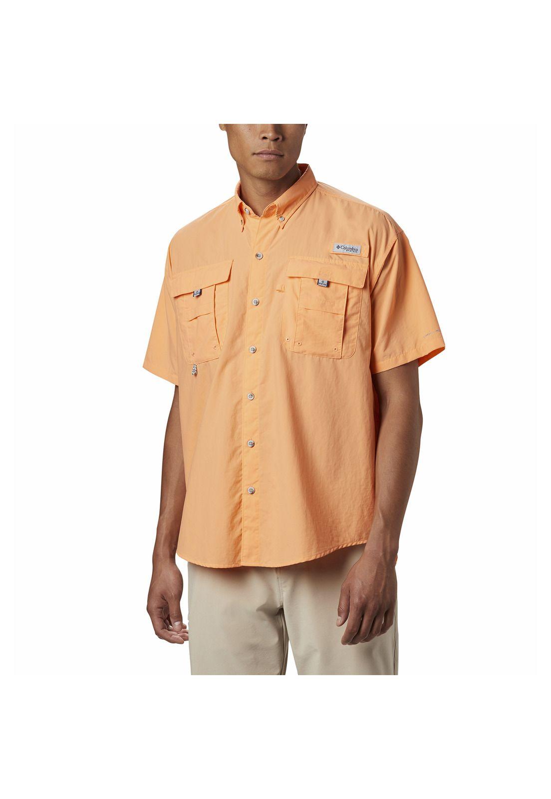 Camisa Hombre Bahama Ii Manga Corta Naranja-0