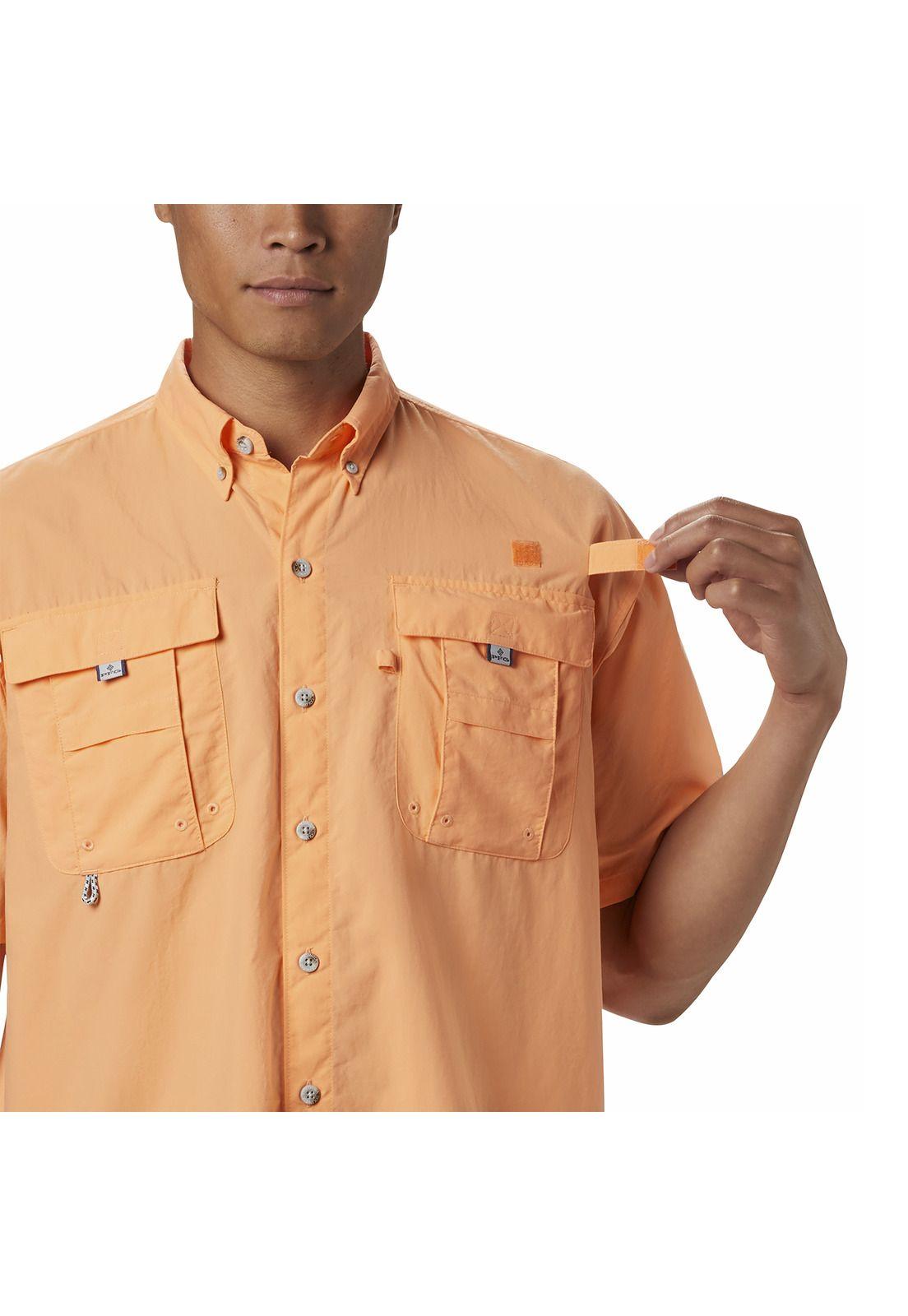 Camisa Hombre Bahama Ii Manga Corta Naranja-3
