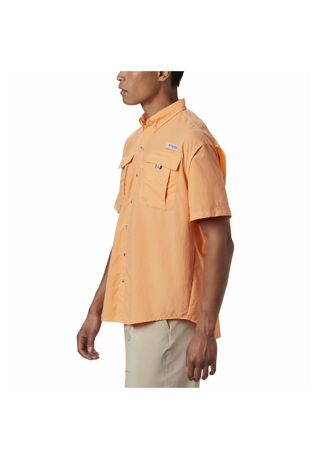 Camisa Hombre Bahama Ii Manga Corta Naranja-4