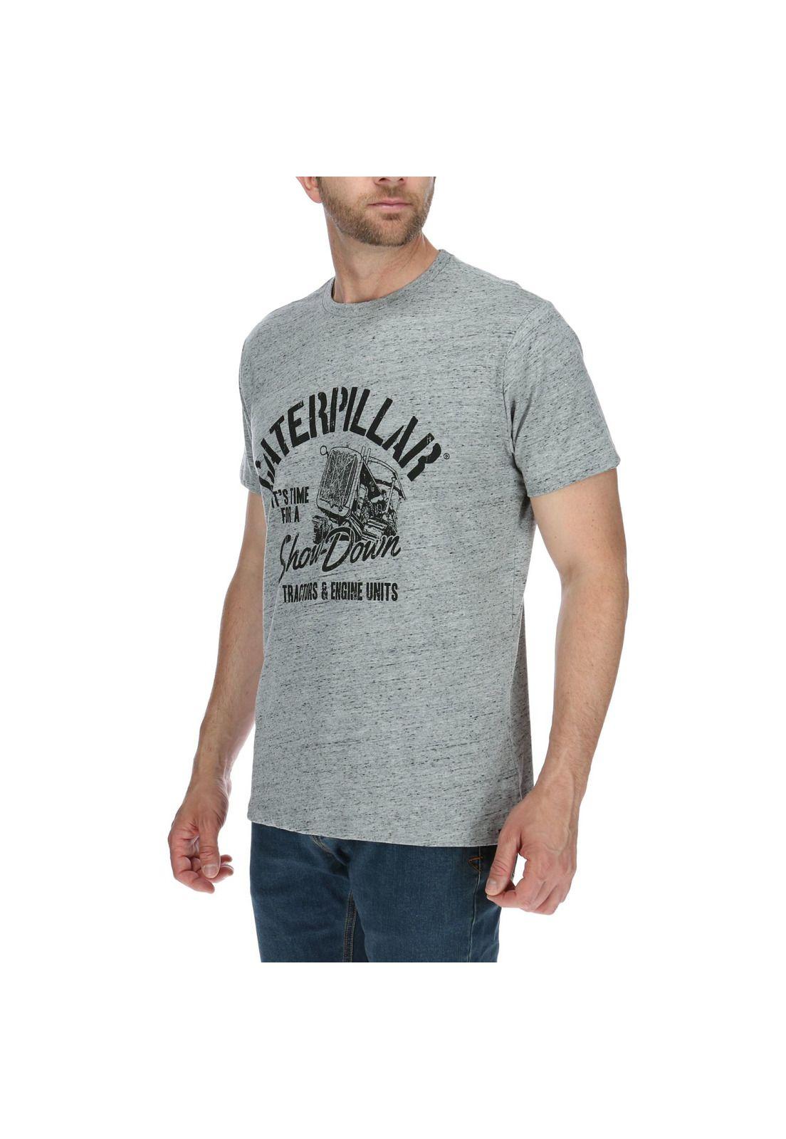 Polera Mc Hombre Showdown Tee Gris-1