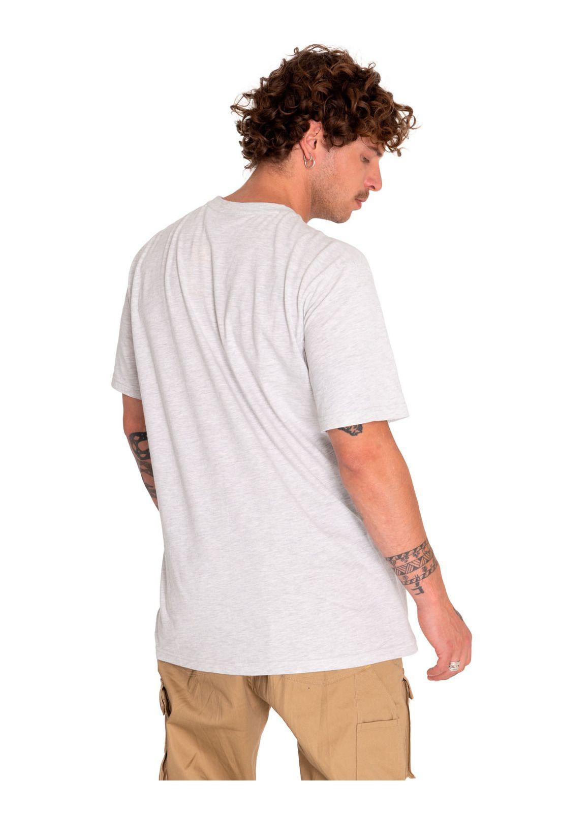 Polera Manga Corta Hombre Photo Real Graphic Gris-3