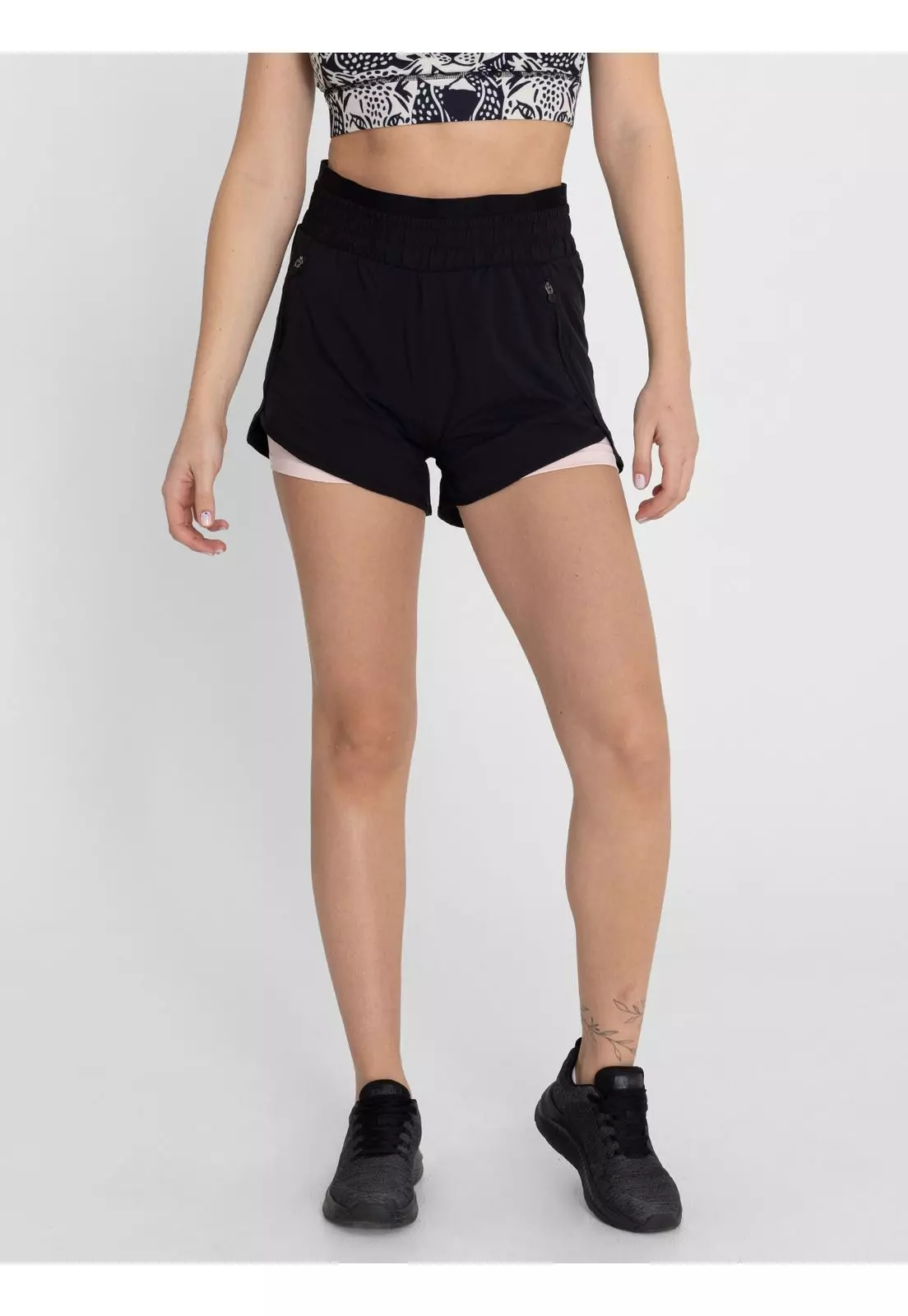 Short W/Inn Leg Febe Negro Mujer-0
