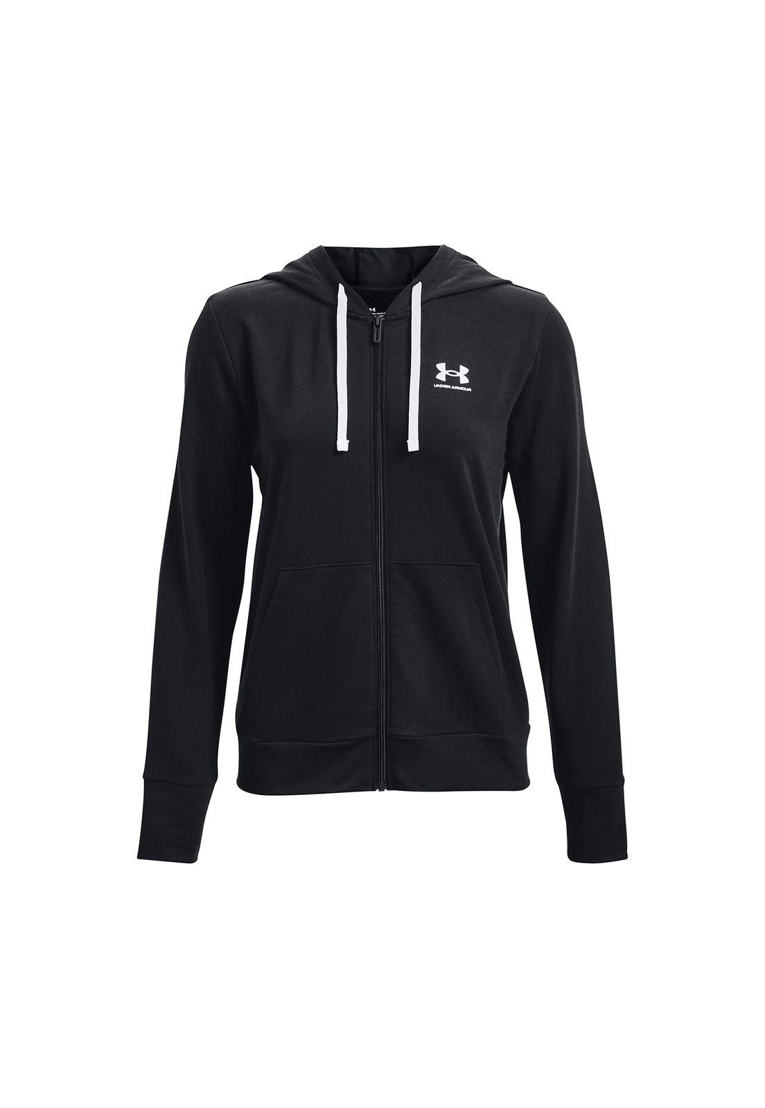 Polerón Mujer Rval Terry Fz Hoodie Negro-0