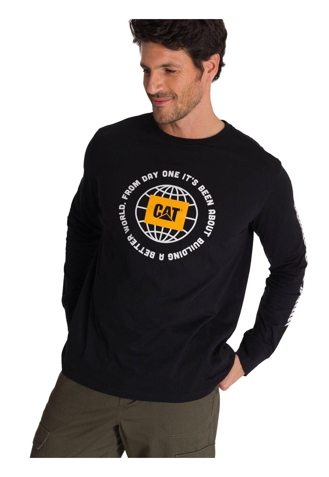 Polera Manga Larga Hombre Everyday Workwear Negro-0
