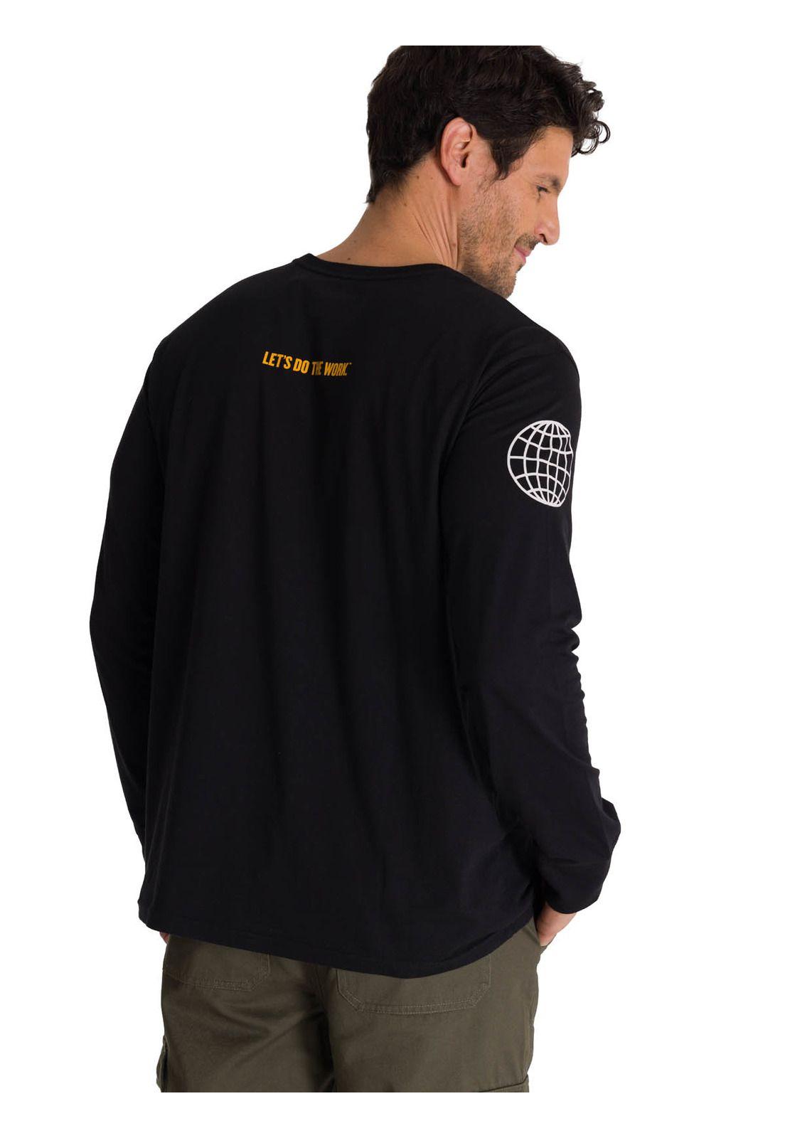 Polera Manga Larga Hombre Everyday Workwear Negro-3