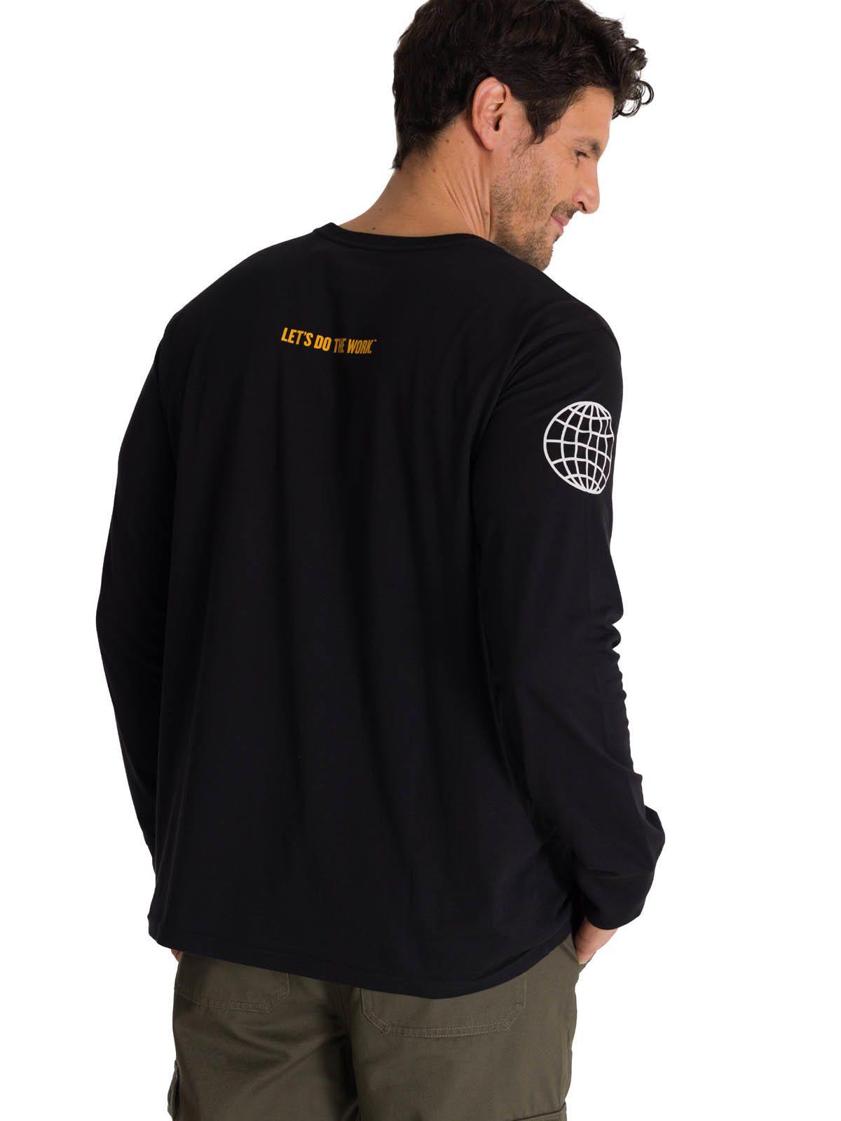 Polera Manga Larga Hombre Everyday Workwear Negro-3