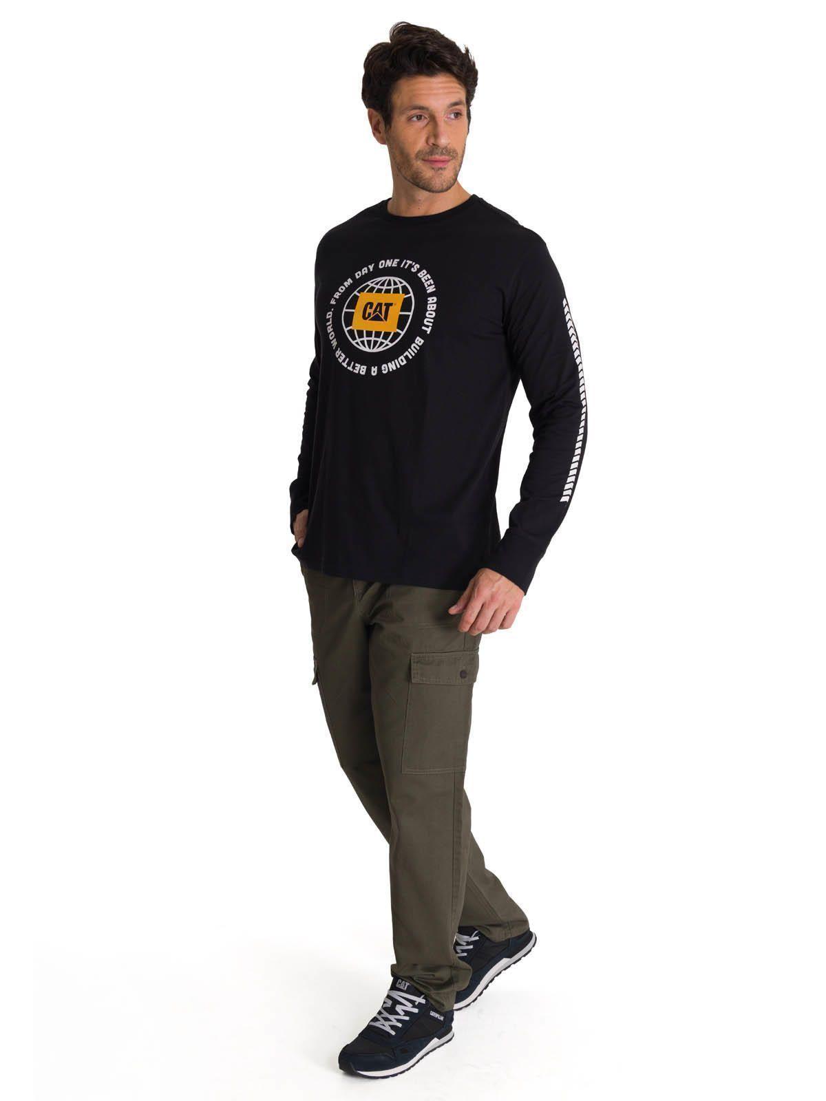 Polera Manga Larga Hombre Everyday Workwear Negro-5