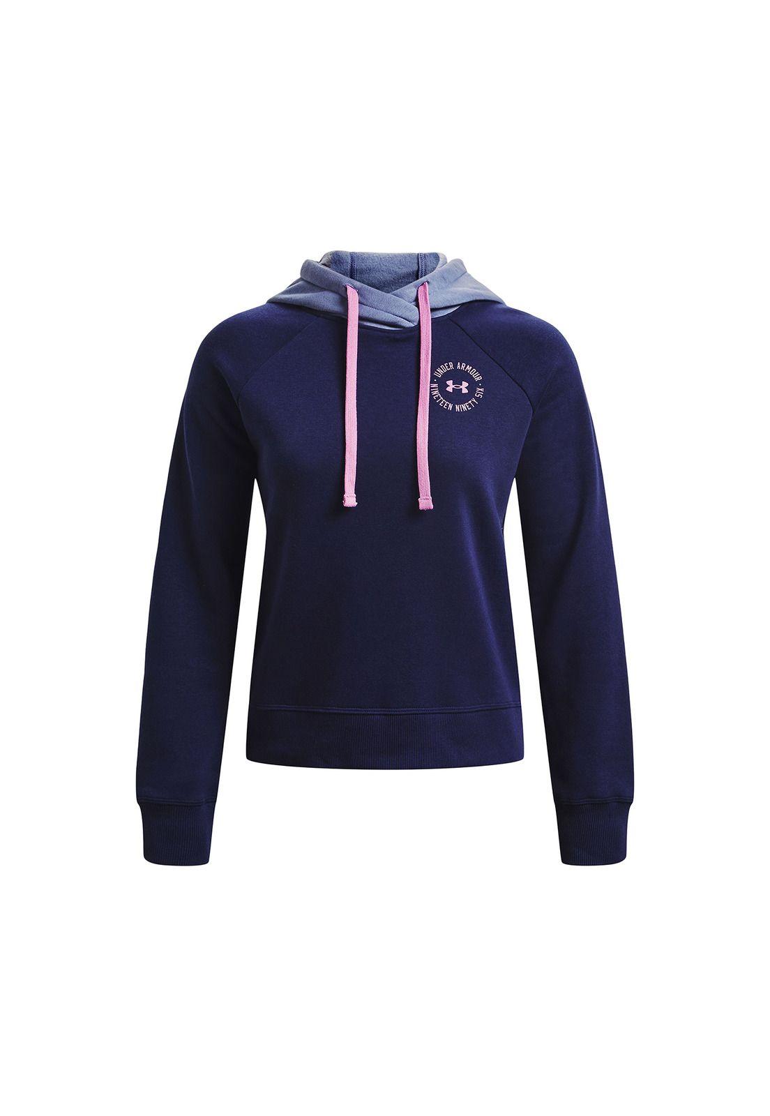 Polerón Mujer Rival Flce Cb Hoodie Azul-0