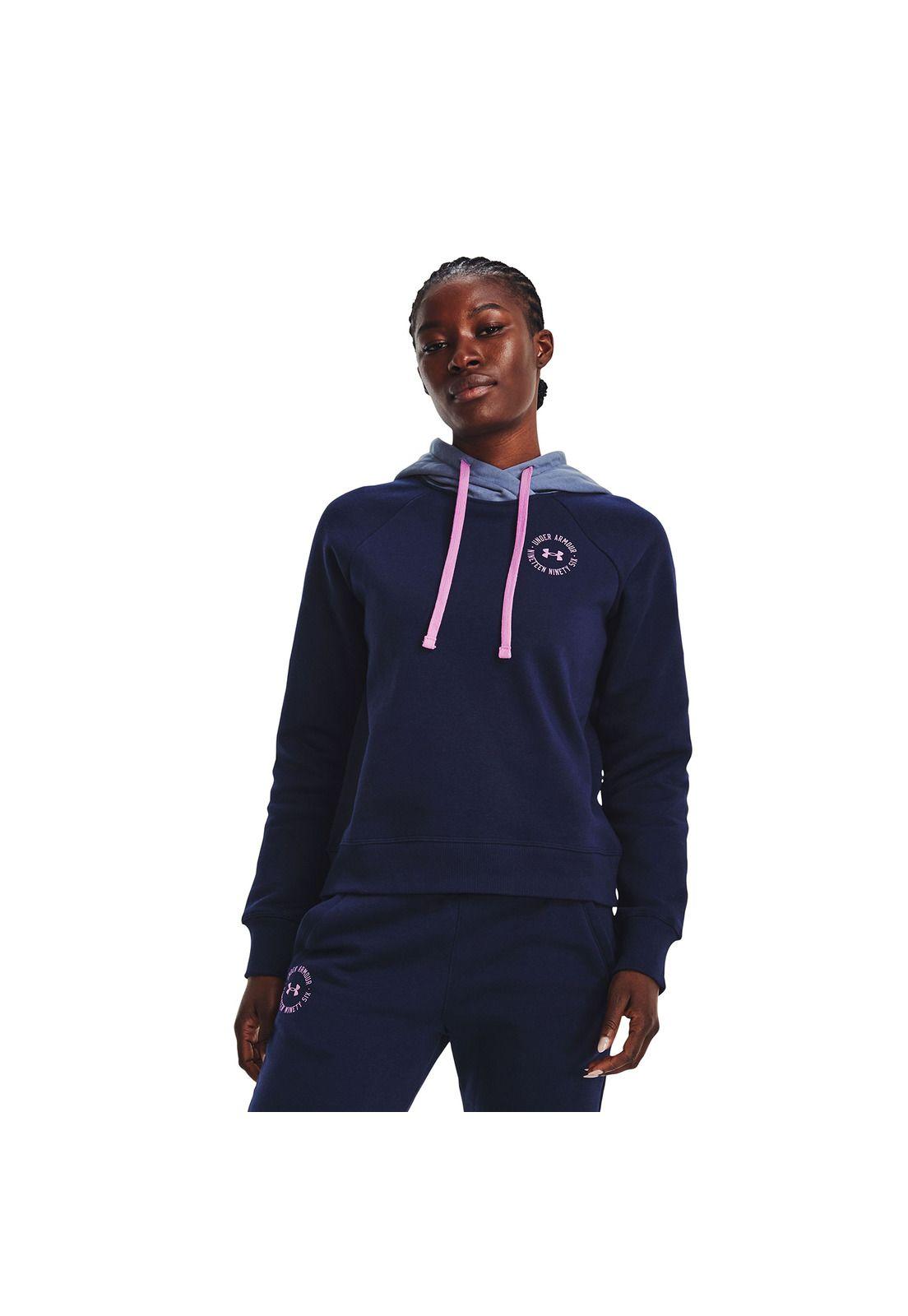Polerón Mujer Rival Flce Cb Hoodie Azul-2