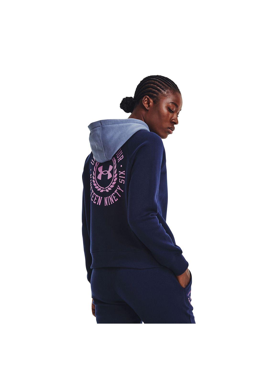Polerón Mujer Rival Flce Cb Hoodie Azul-4
