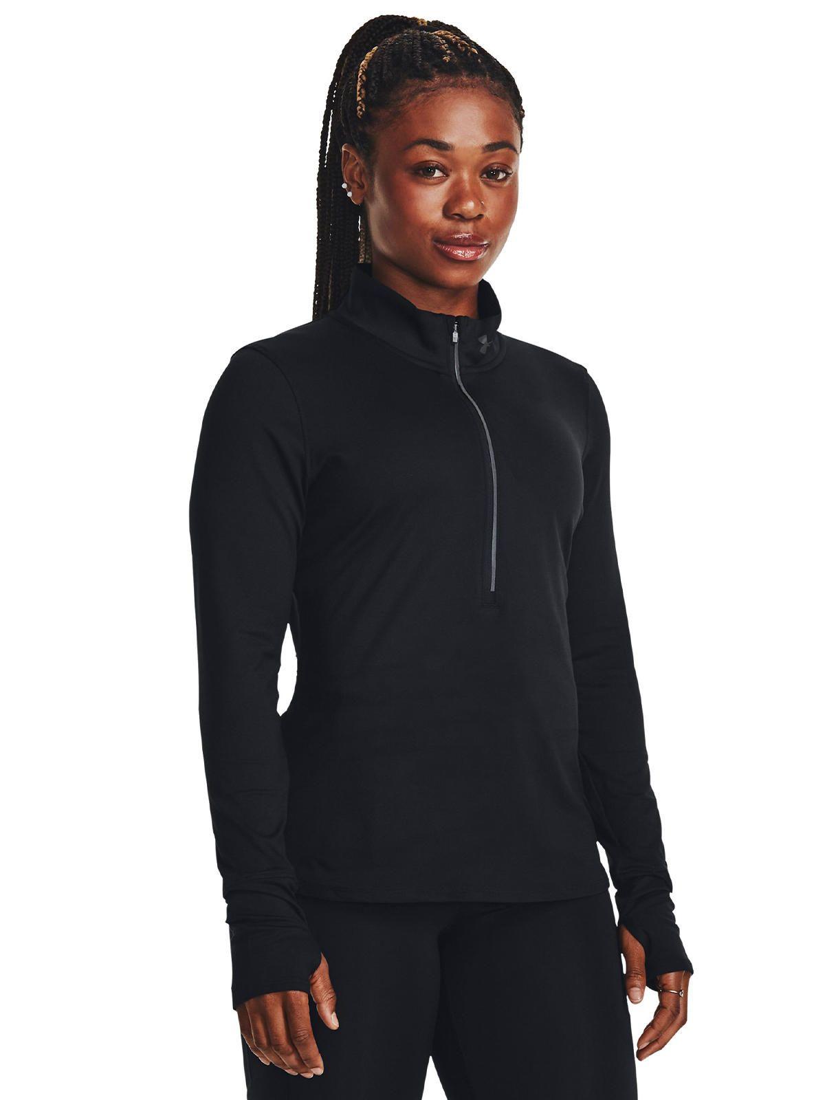 Polerón UA Launch Pro mujer Negro-3