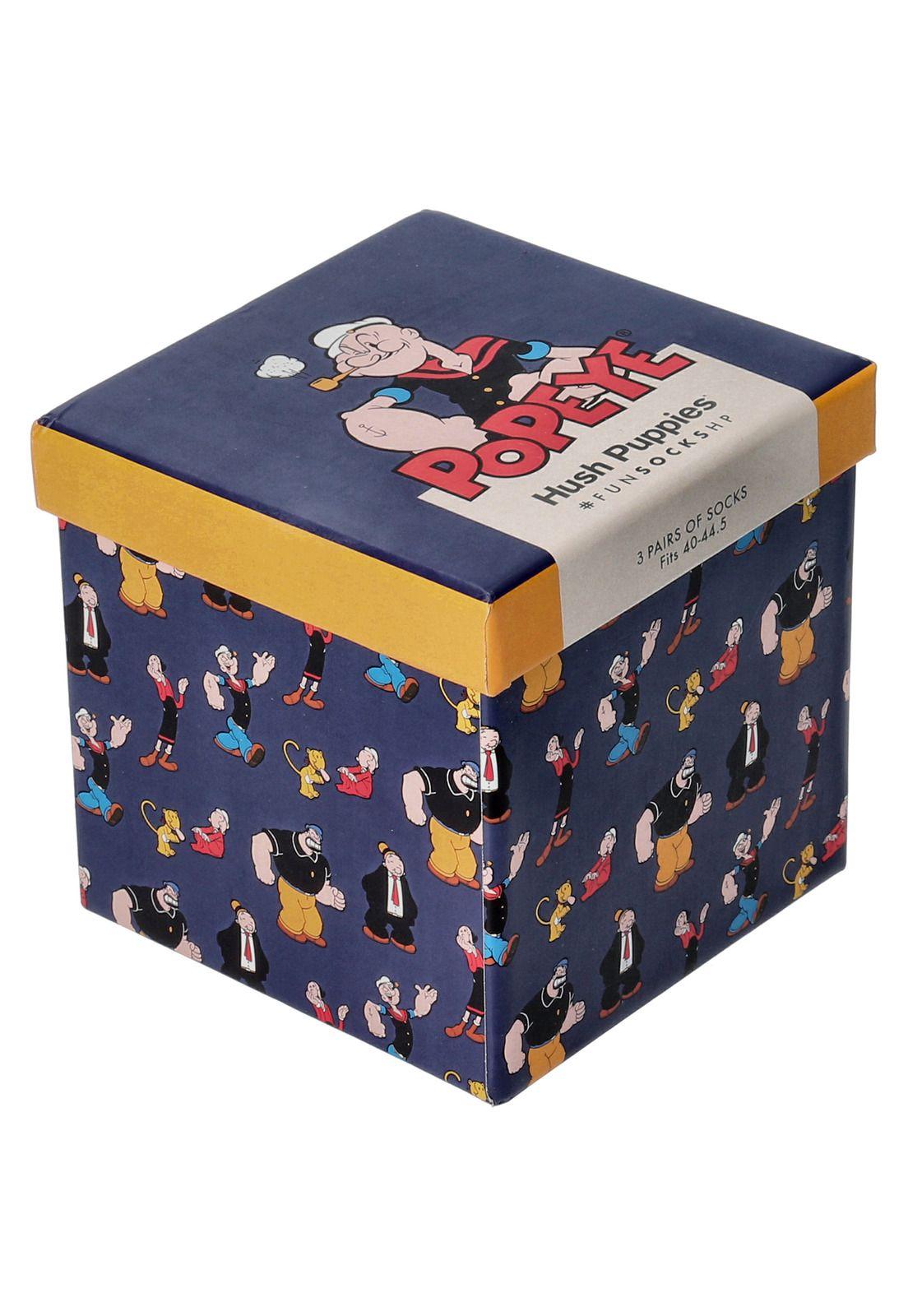 Calcetín Hombre H Pack Gift Popeye Multi-0