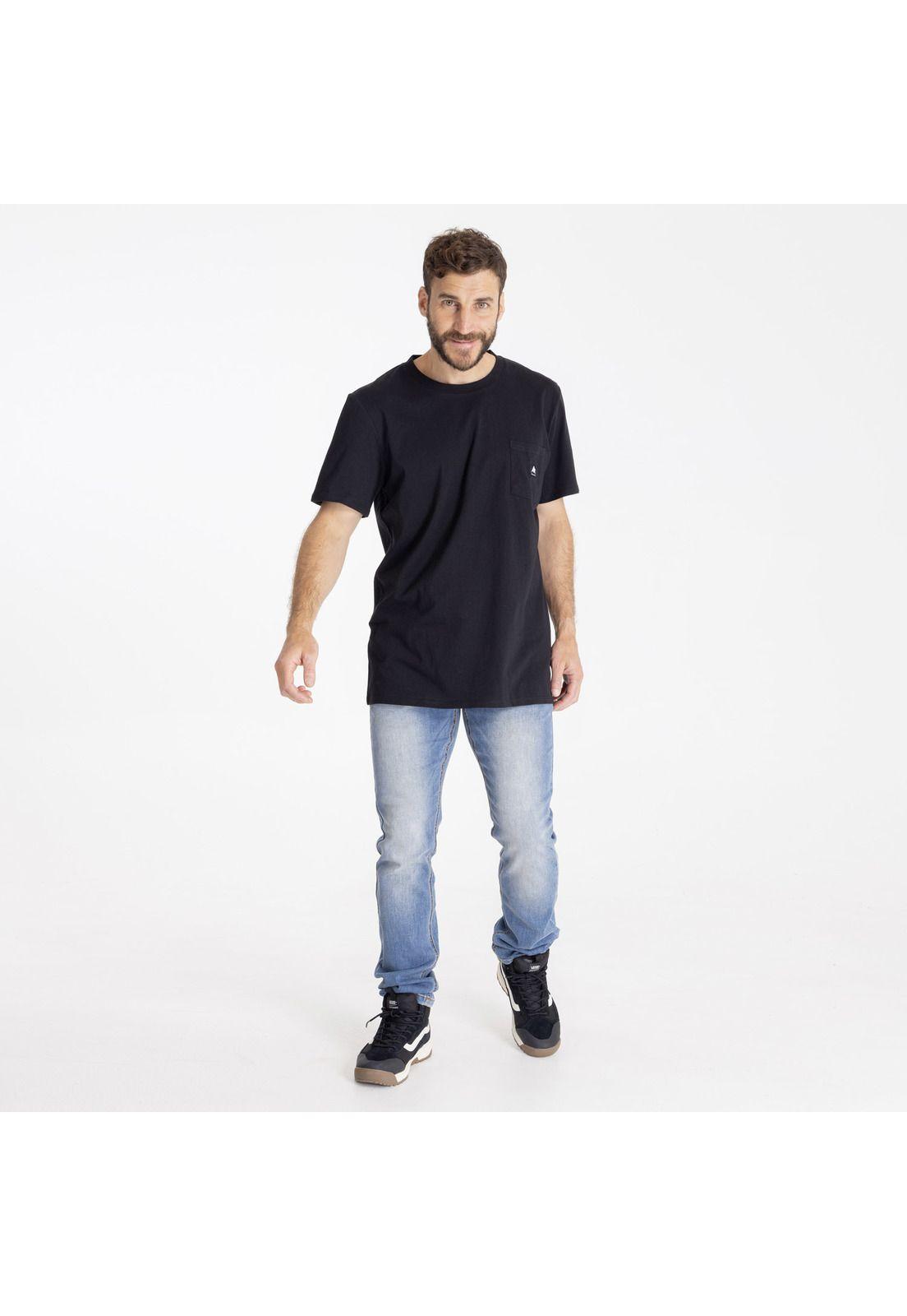 Polera Manga Corta Colfax Ii Negro Hombre-4