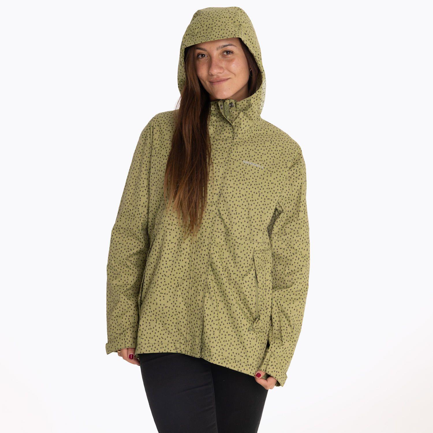 Chaqueta Impermeable Mujer Fallon Rain Verde-1
