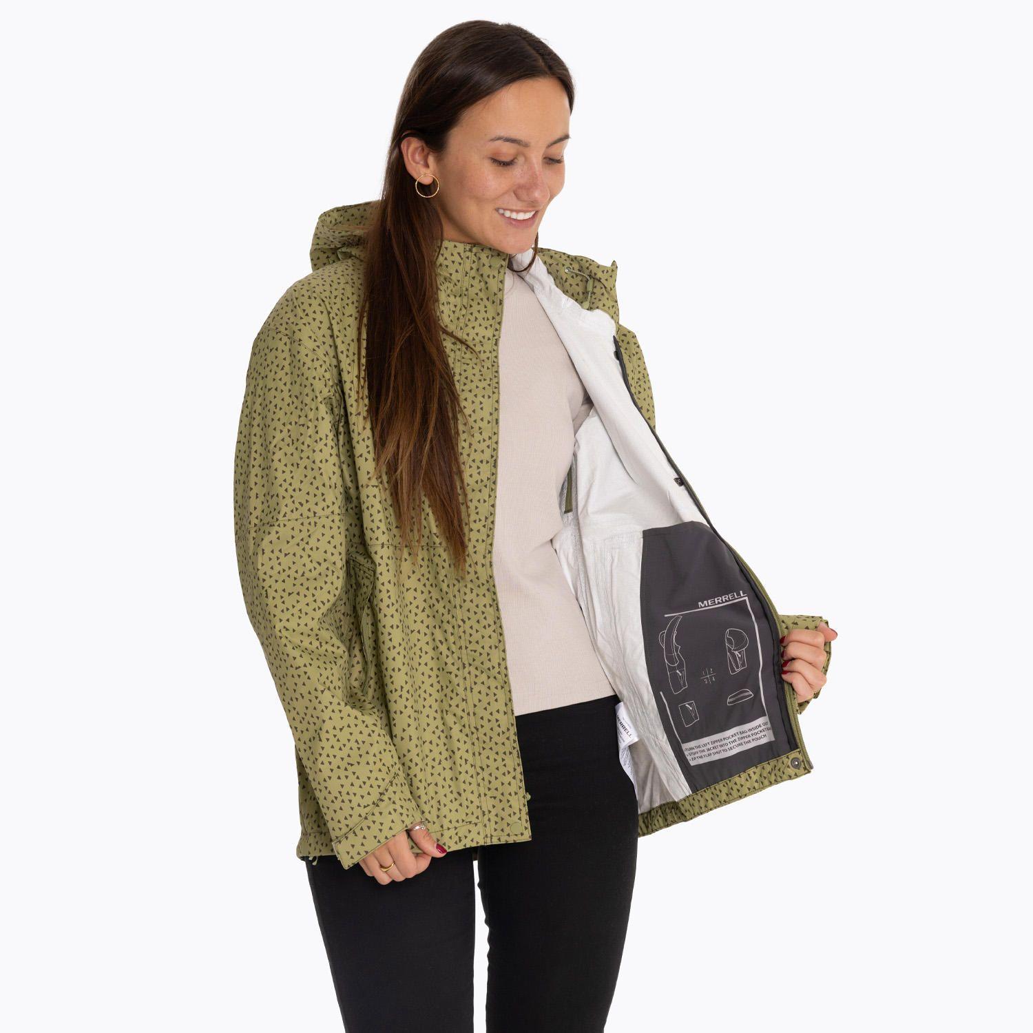 Chaqueta Impermeable Mujer Fallon Rain Verde-5