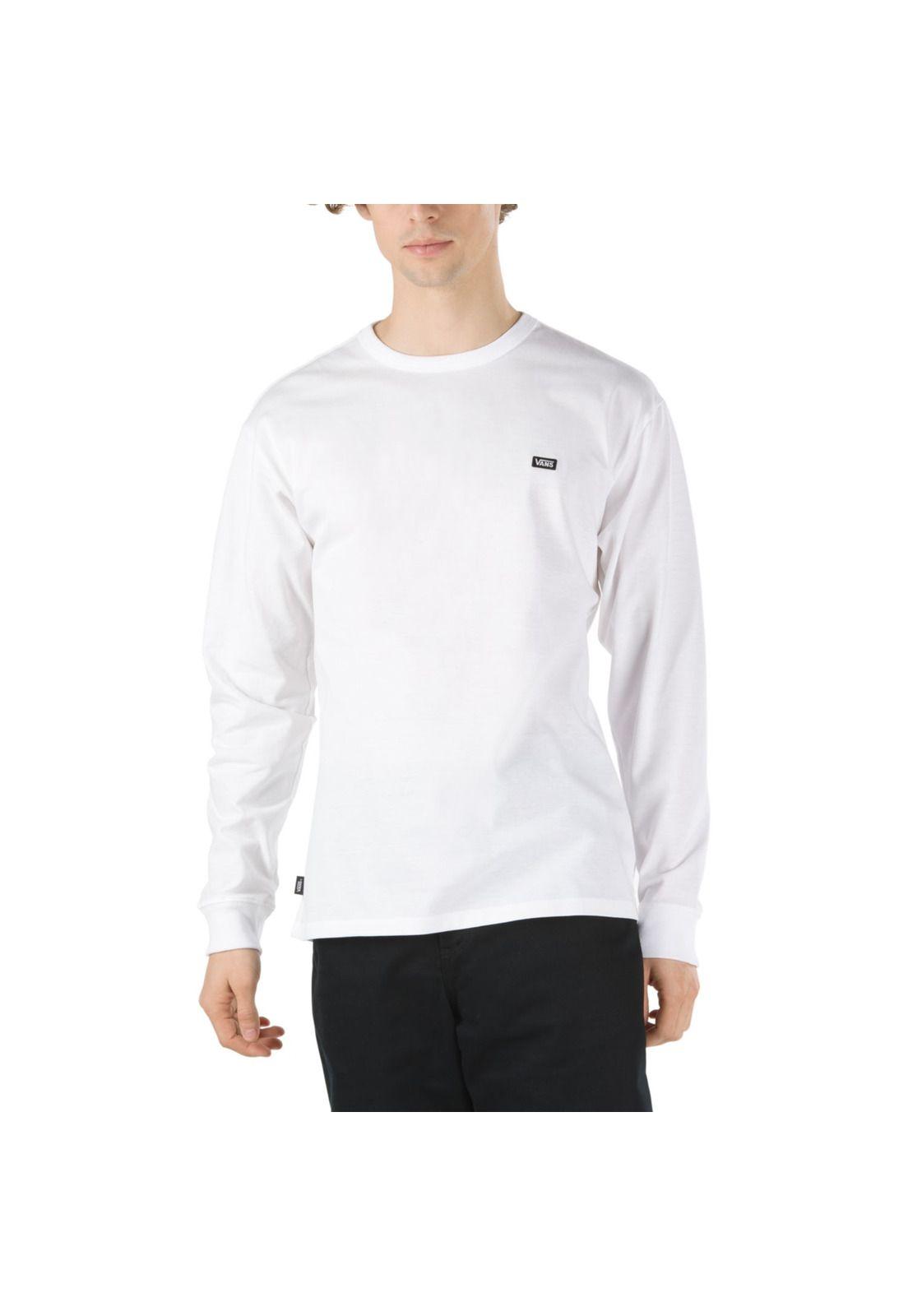 Polera M/L Hombre OFF THE WALL CLASSIC LS Blanca-4