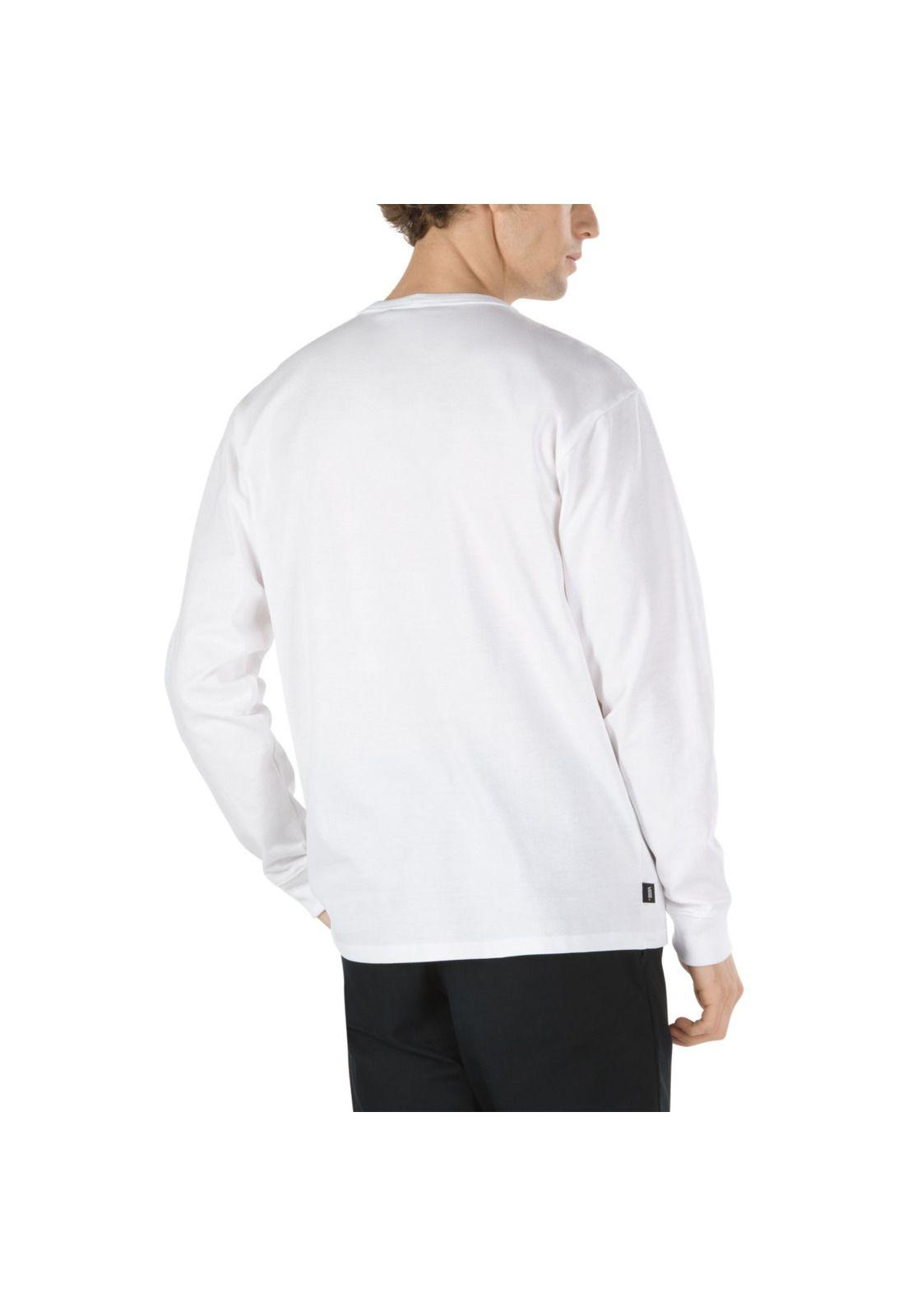Polera M/L Hombre OFF THE WALL CLASSIC LS Blanca-5