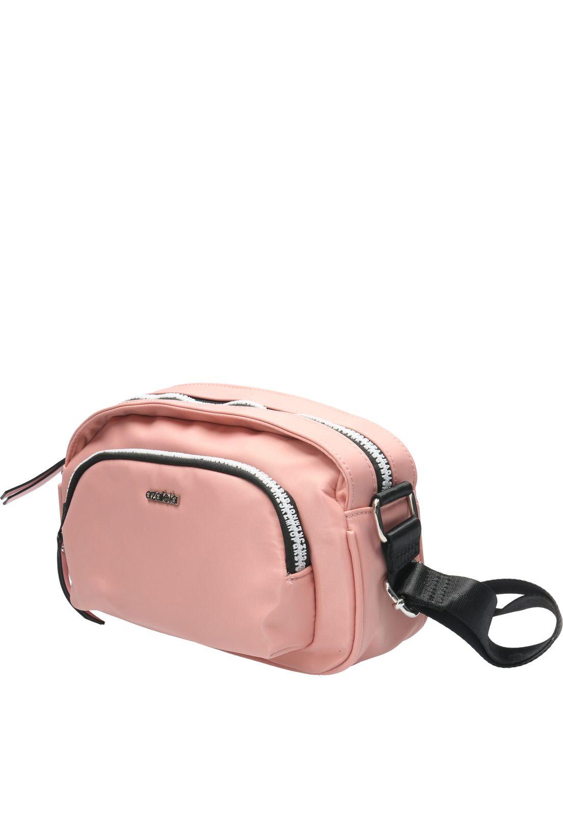 Cartera Mujer Letter Cross Rosa-1