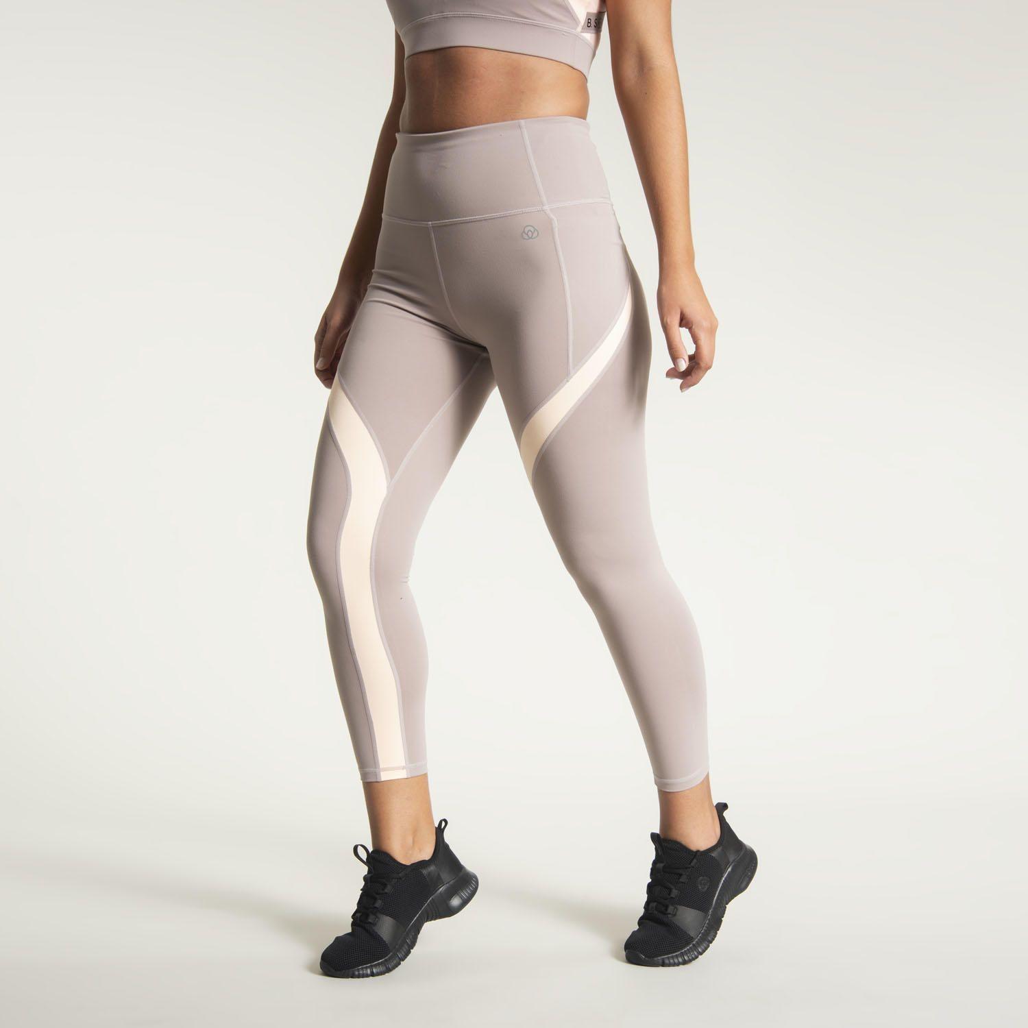 Calza Mujer Hr Panel Ankle Café Claro-4