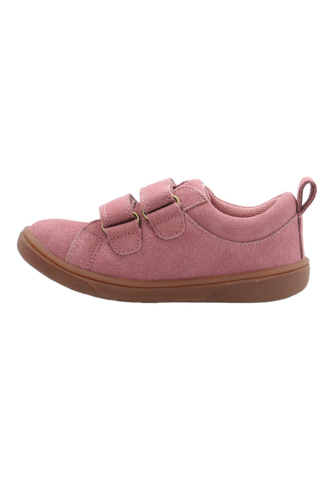 Zapatilla Cuero Hobart Niña Rosado-0