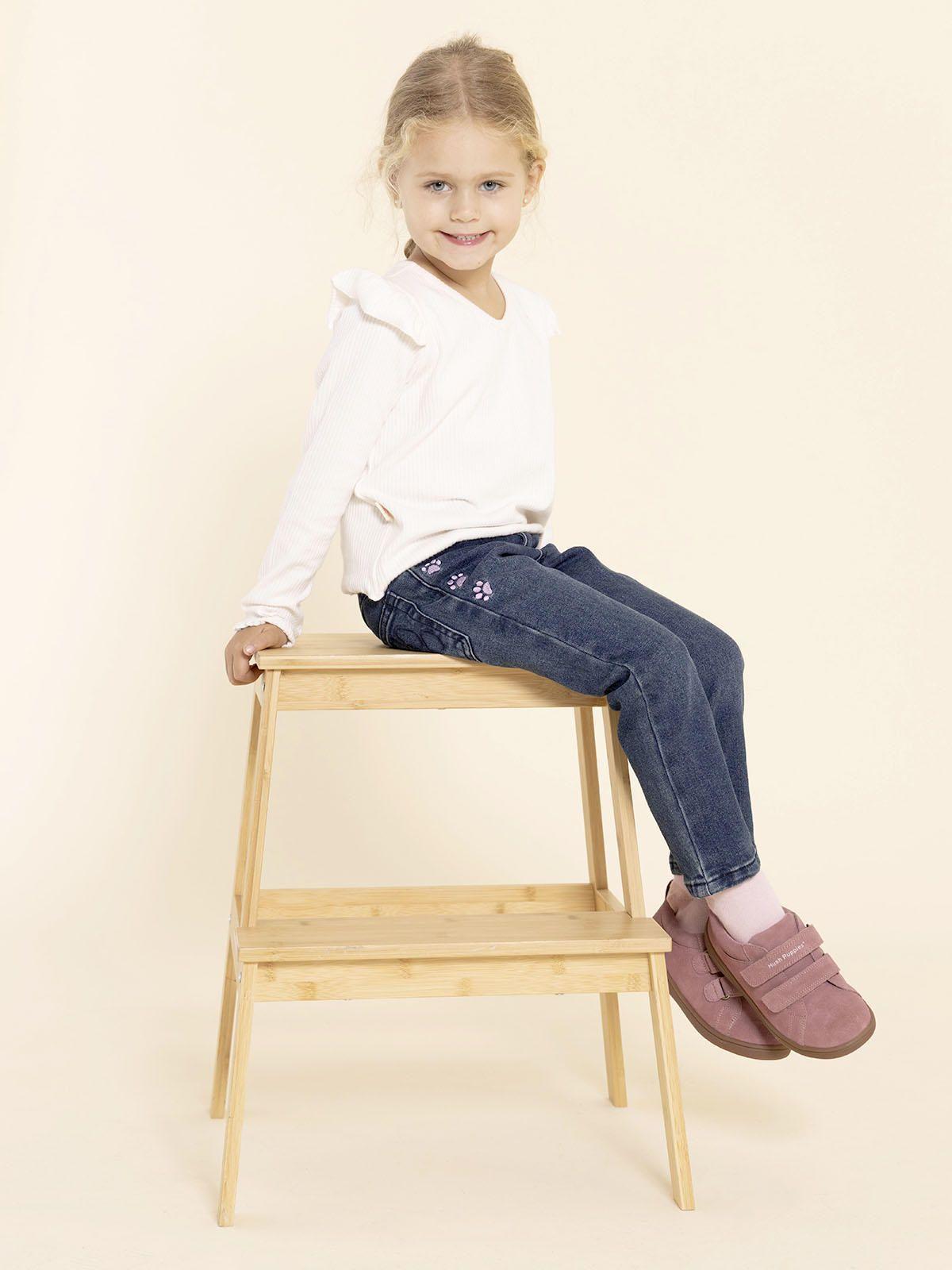 Zapatilla Cuero Hobart Niña Rosado-3