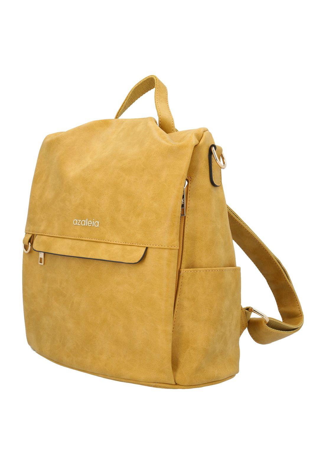 Mochila Mujer James Back Mostaza-1