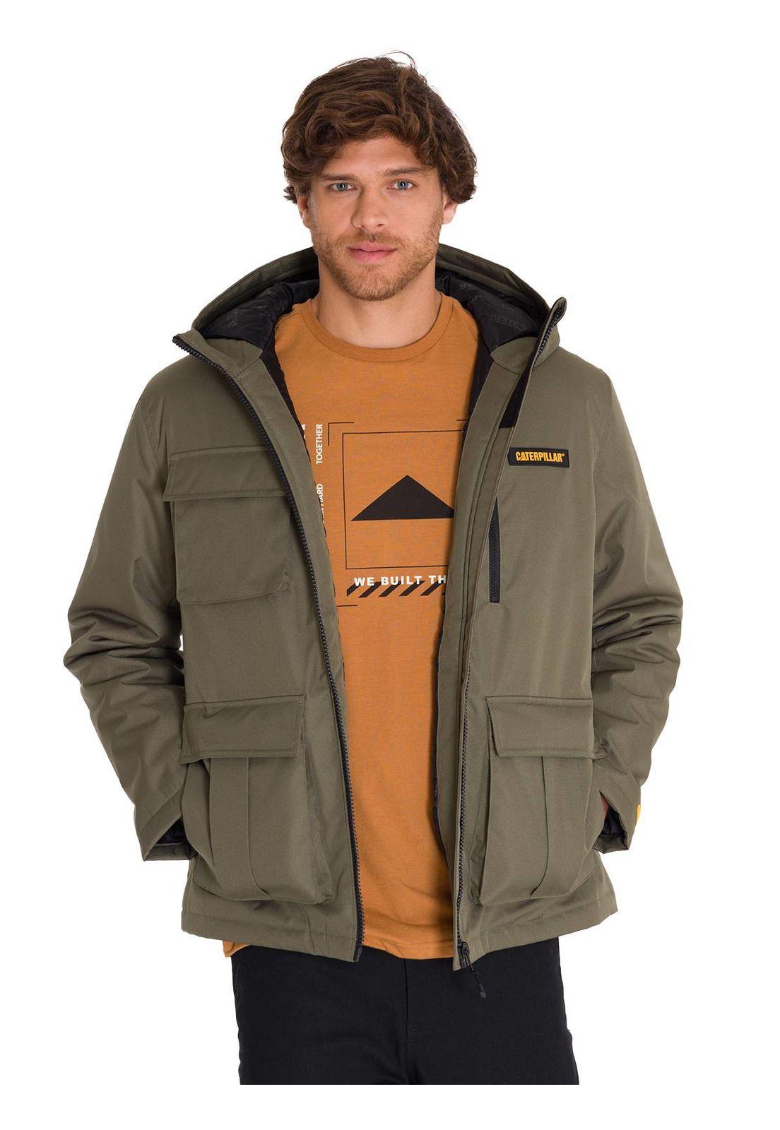 Chaqueta Heavyweight Insulated Hooded Hombre Verde-0