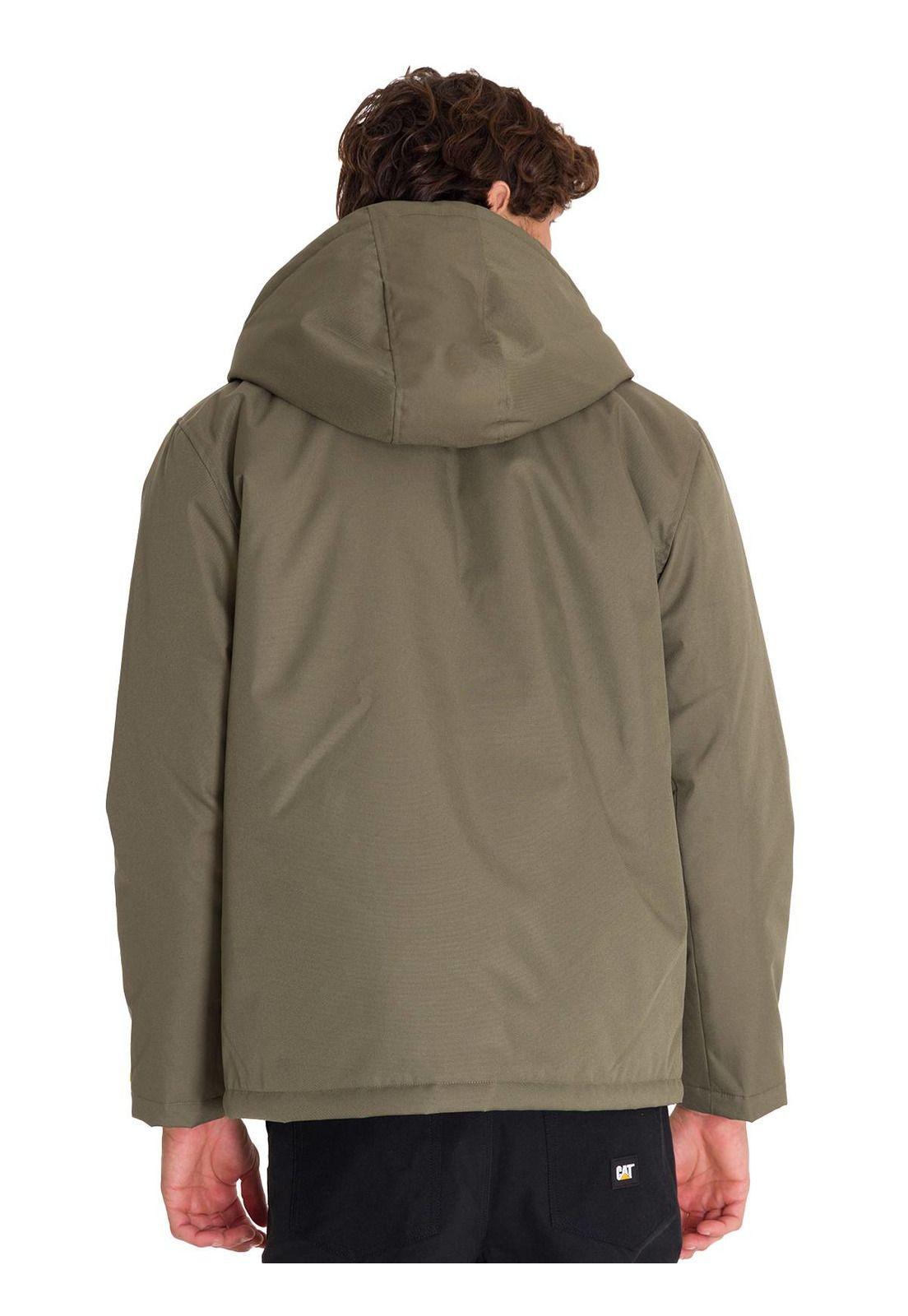 Chaqueta Heavyweight Insulated Hooded Hombre Verde-3