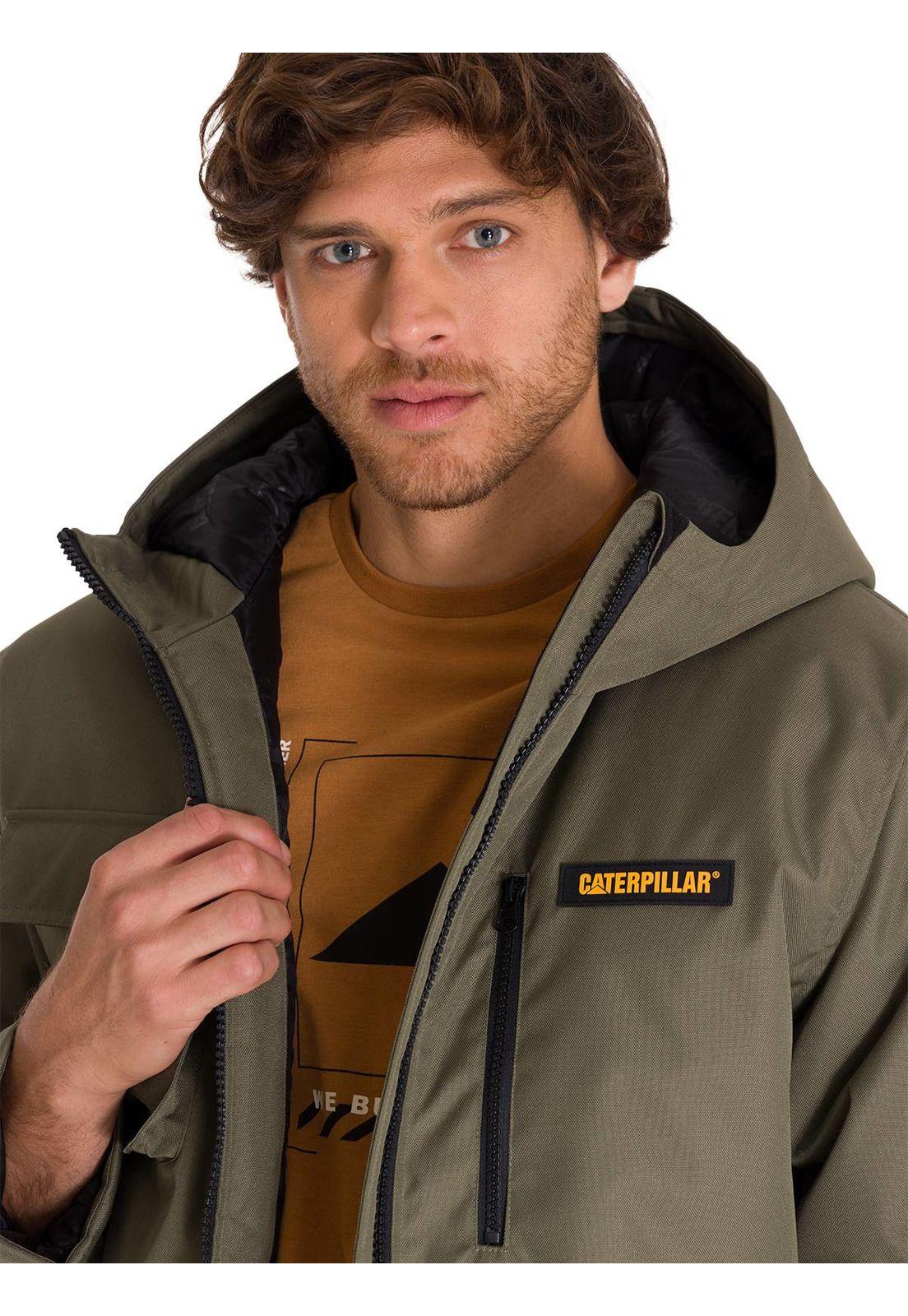 Chaqueta Heavyweight Insulated Hooded Hombre Verde-4