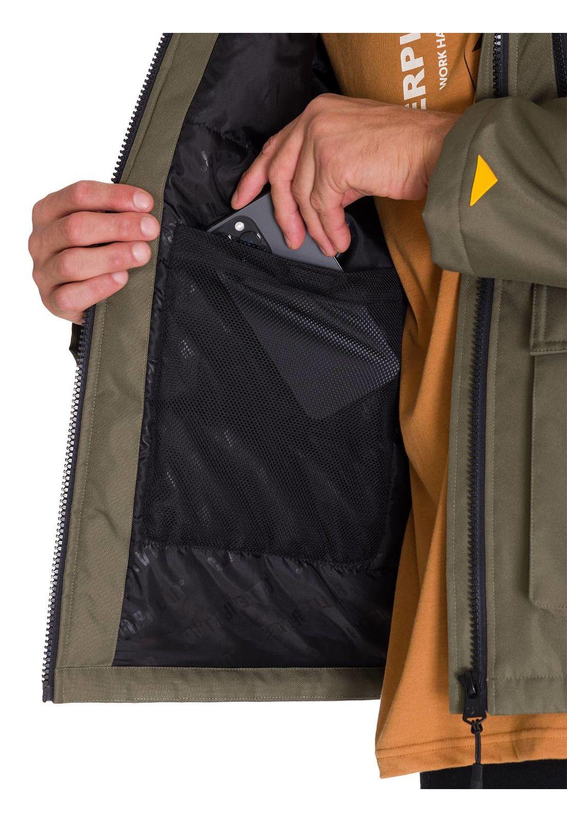 Chaqueta Heavyweight Insulated Hooded Hombre Verde-7