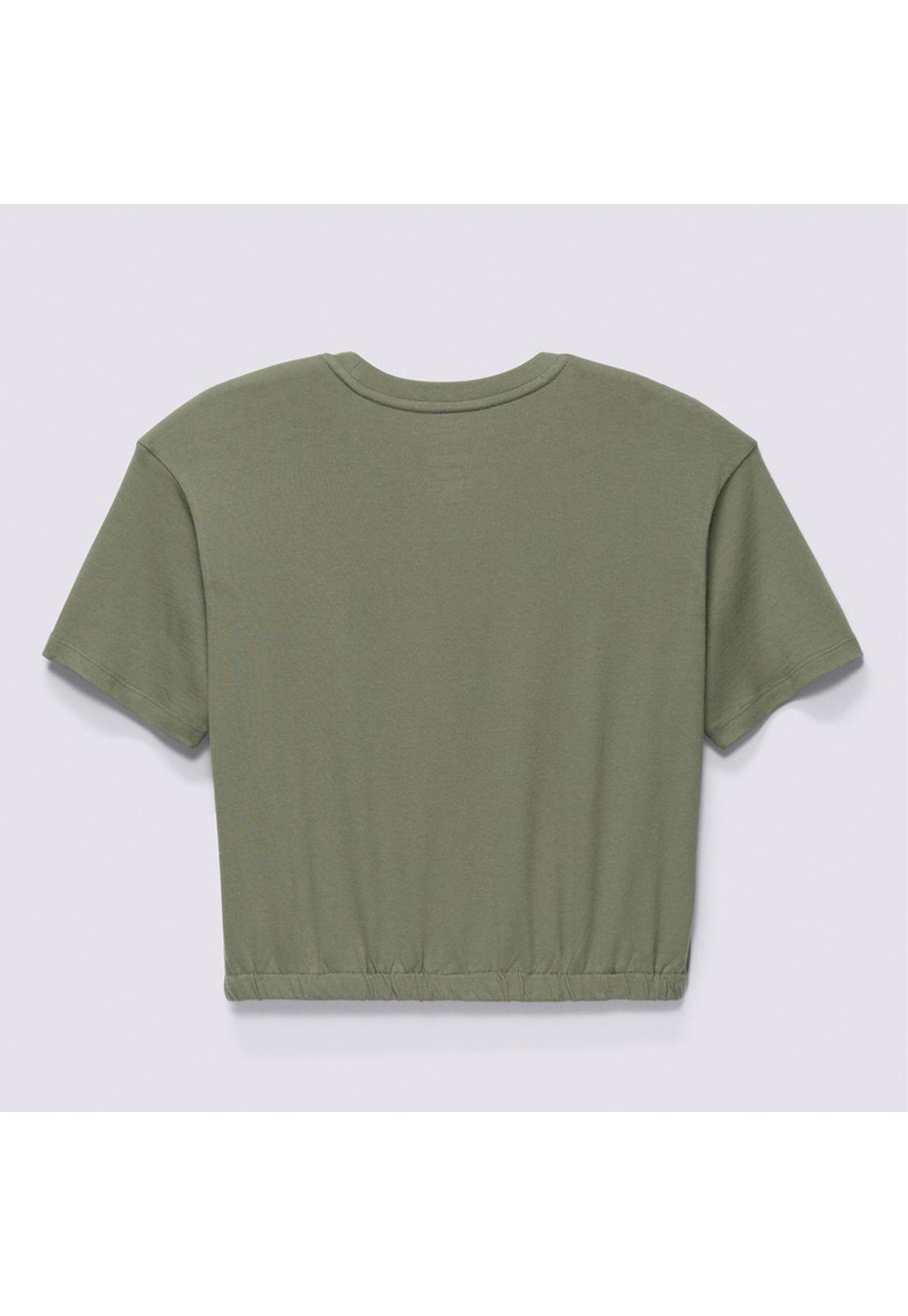 Polera Manga Corta Crystal Skull Verde Mujer-6