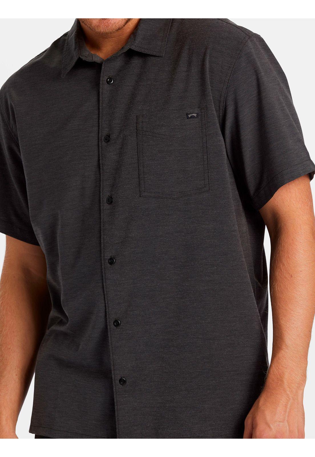 Camisa Manga Corta Hombre Surftrek Negra-3