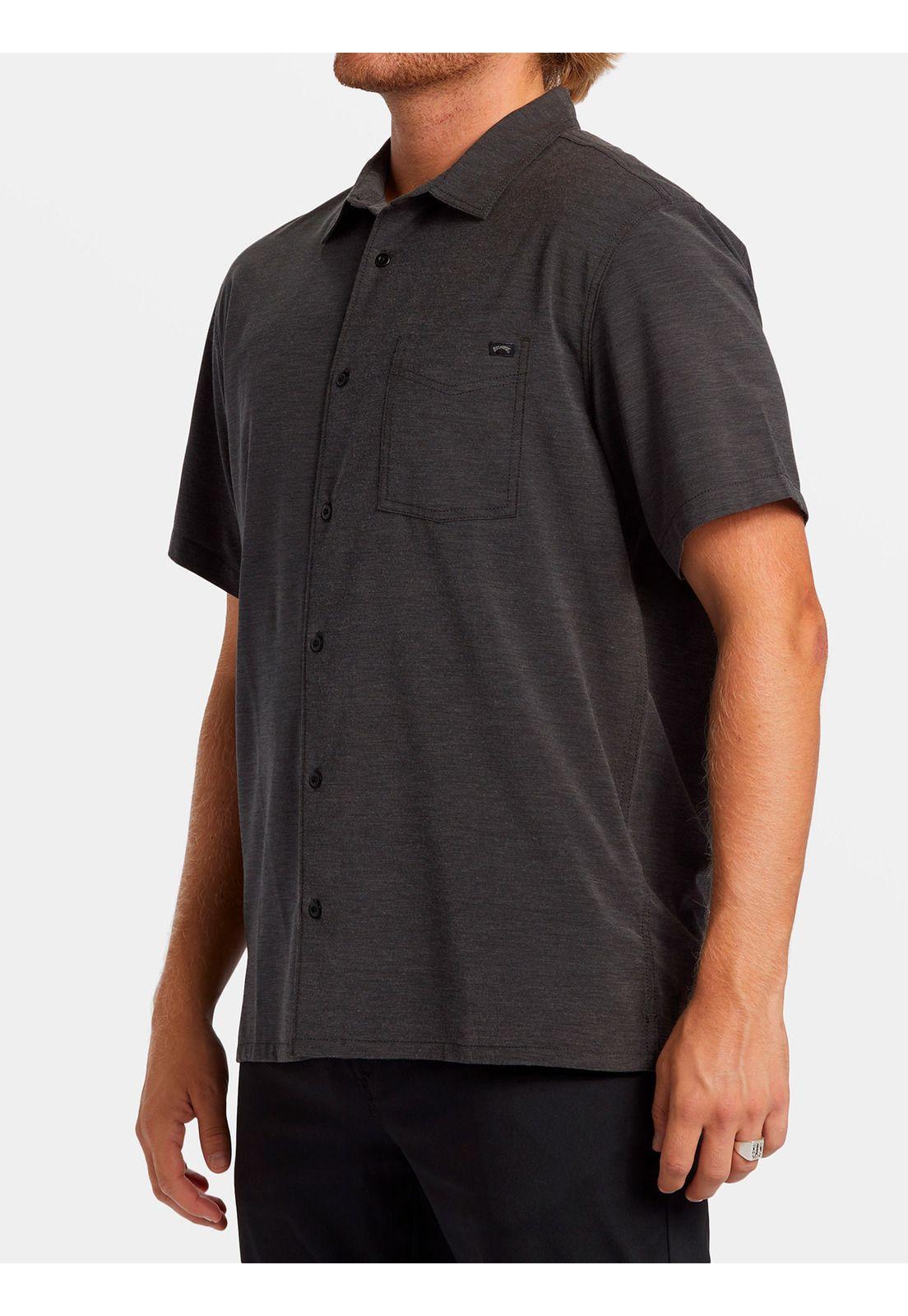 Camisa Manga Corta Hombre Surftrek Negra-4