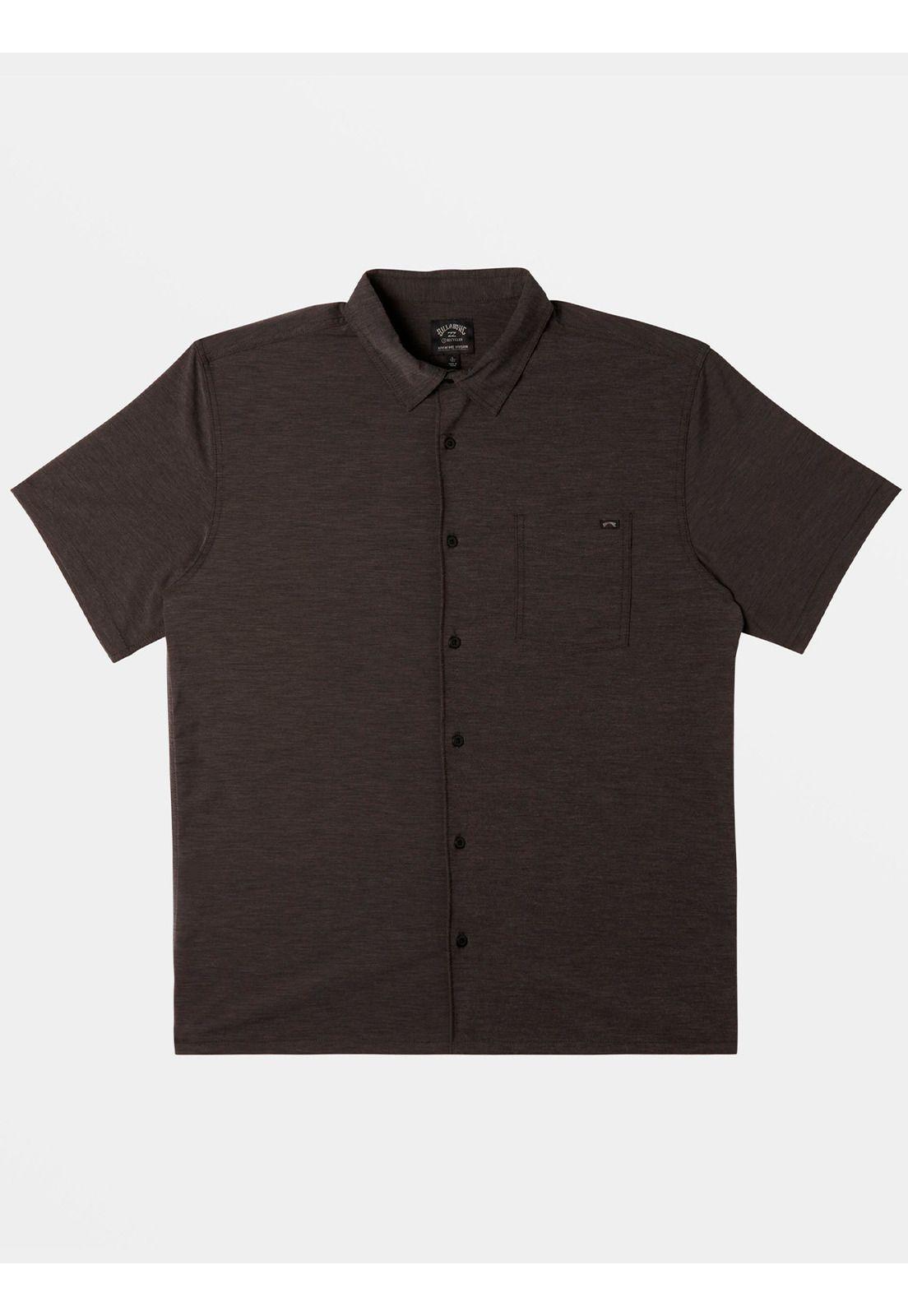 Camisa Manga Corta Hombre Surftrek Negra-6