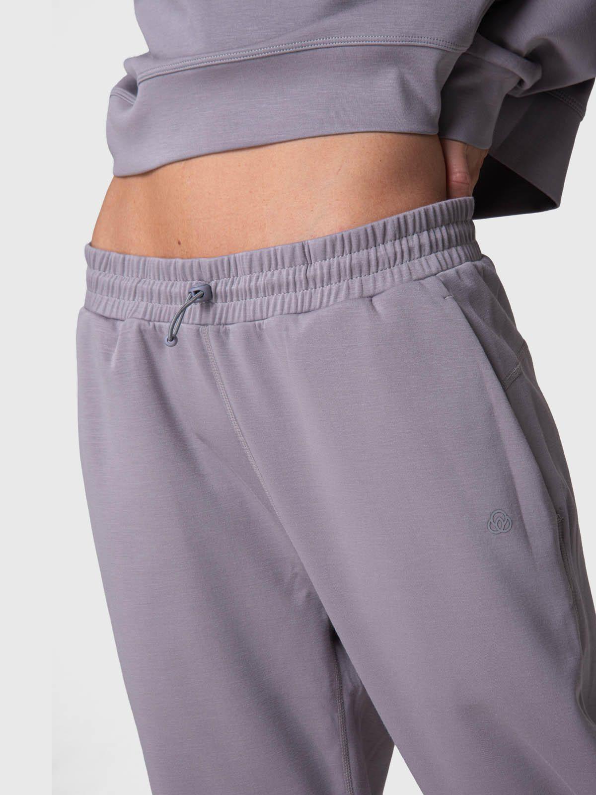 Pantalon Buzo Mujer Pant Anna Rec Gris-1