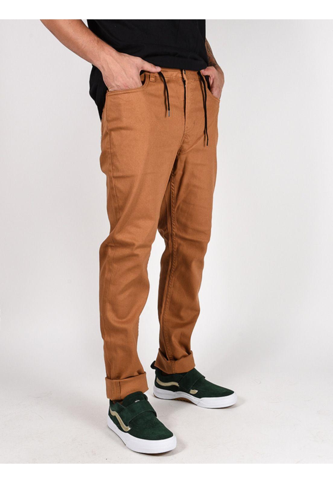 Pantalon E02 Color Twill Beige Hombre Element-0