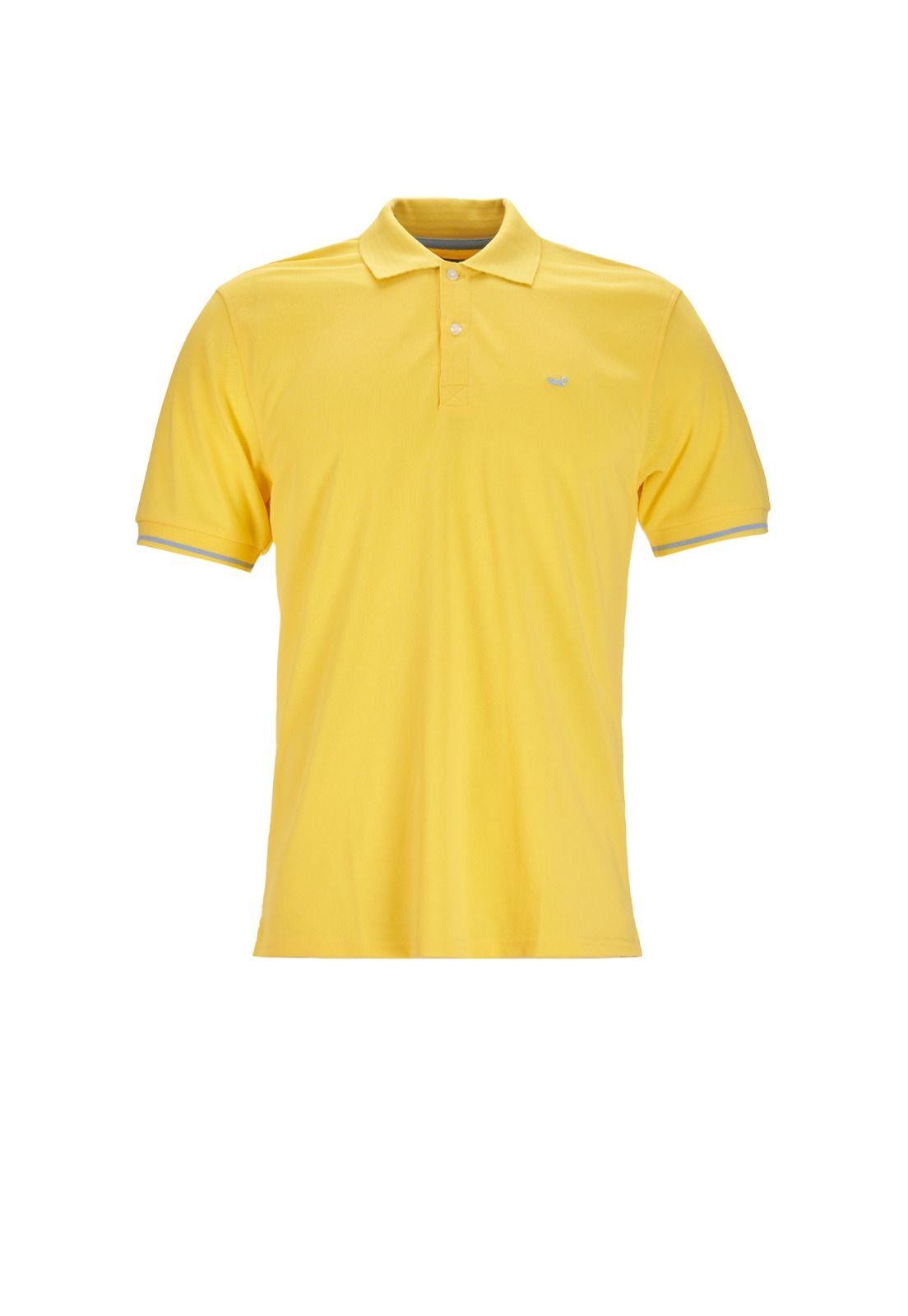 Polera Algodón Pima Pique Mitchell Amarillo-0