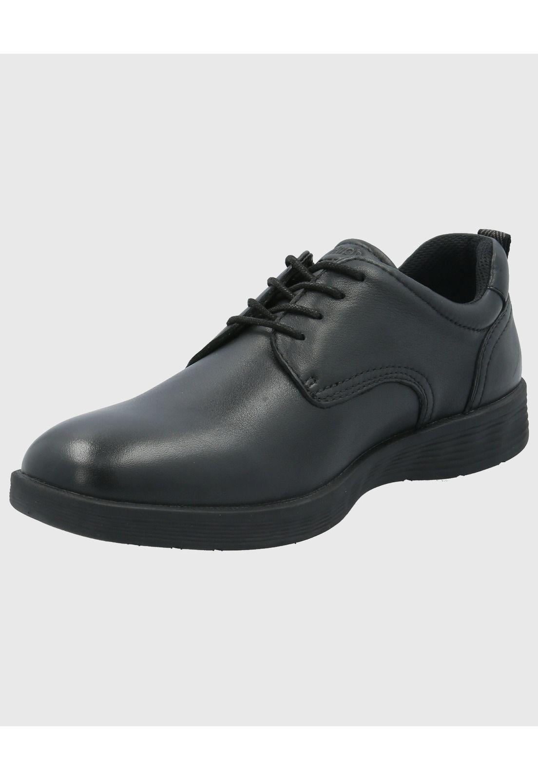 Zapato Cuero Hombre Spinal Town Negro-4