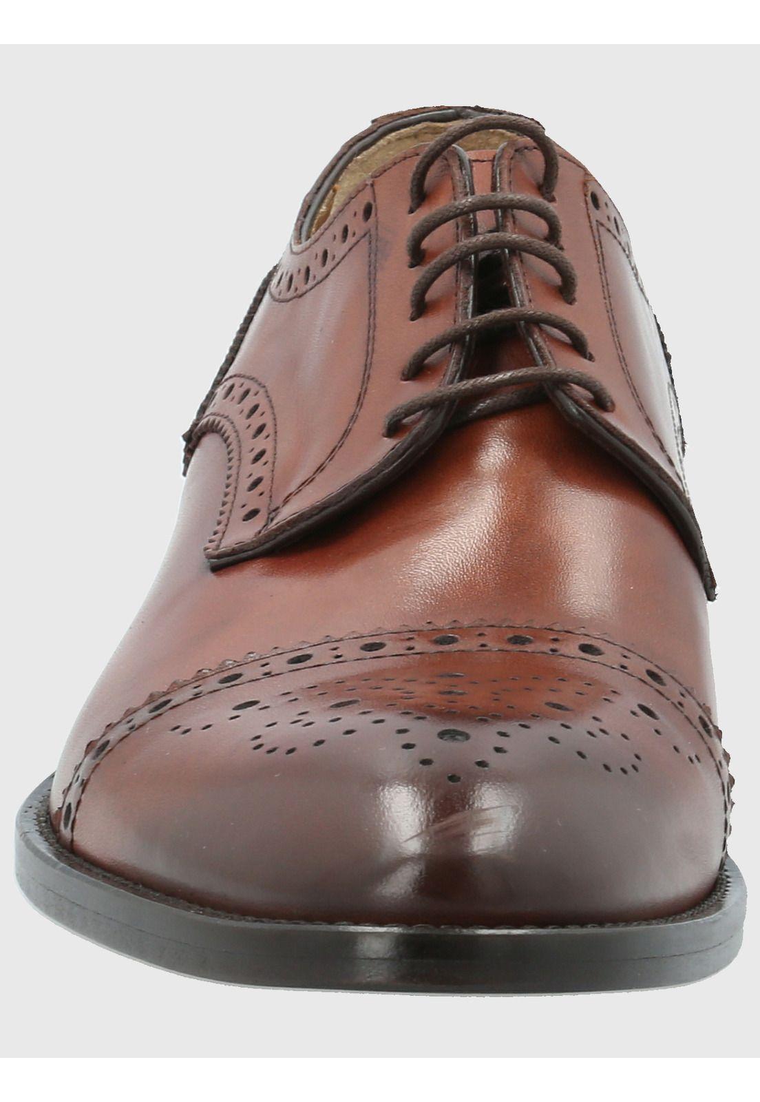 Zapato Cuero Hombre Nazzo Café-3