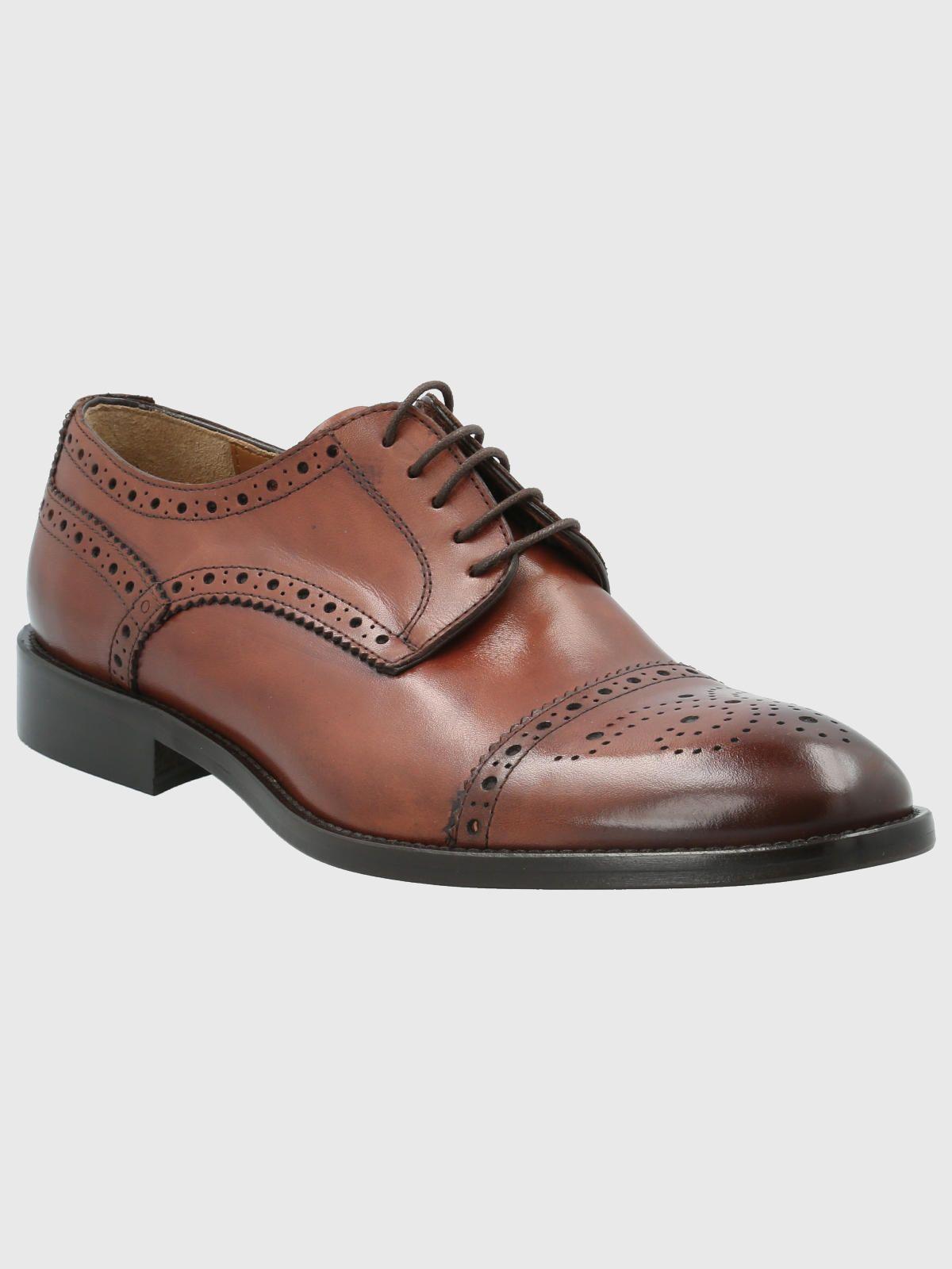 Zapato Cuero Hombre Nazzo Café-0