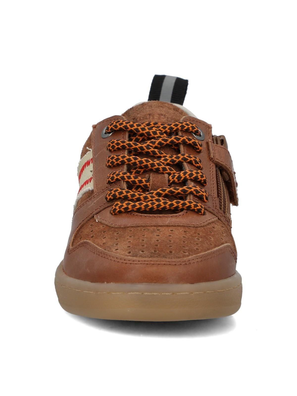 Zapatilla Cuero Niño Ocaso Café-3