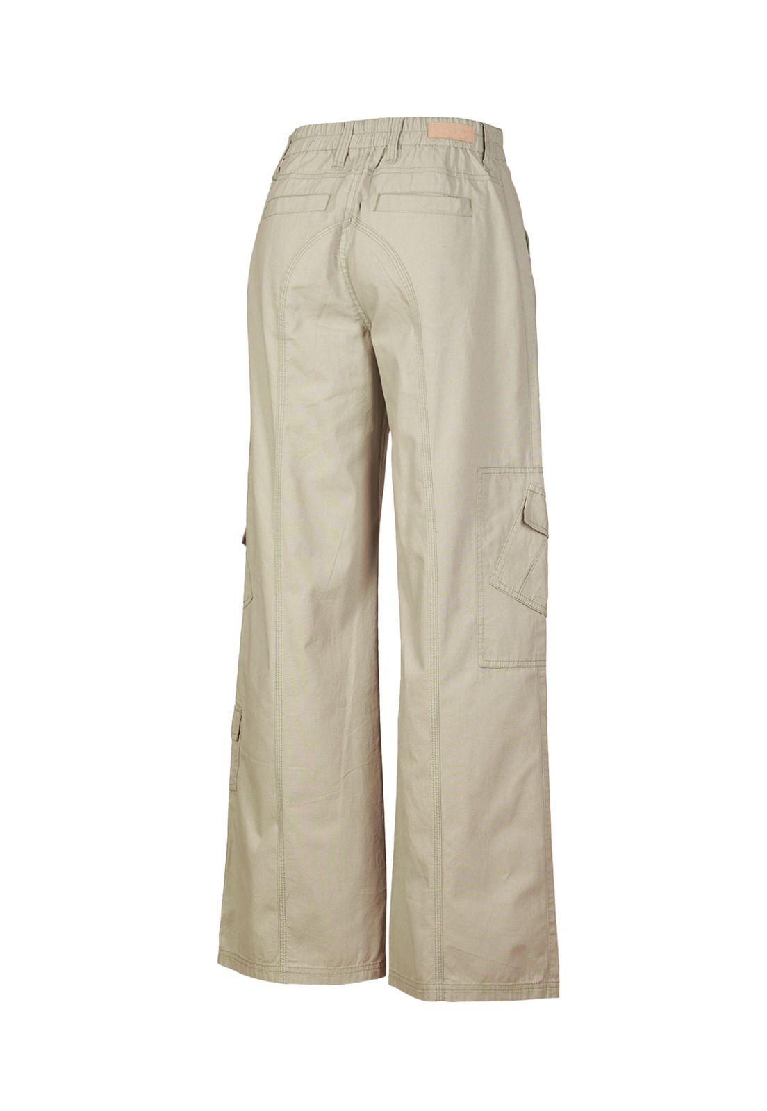 Pantalón Algodón Orgánico Mujer Adria Verde-1