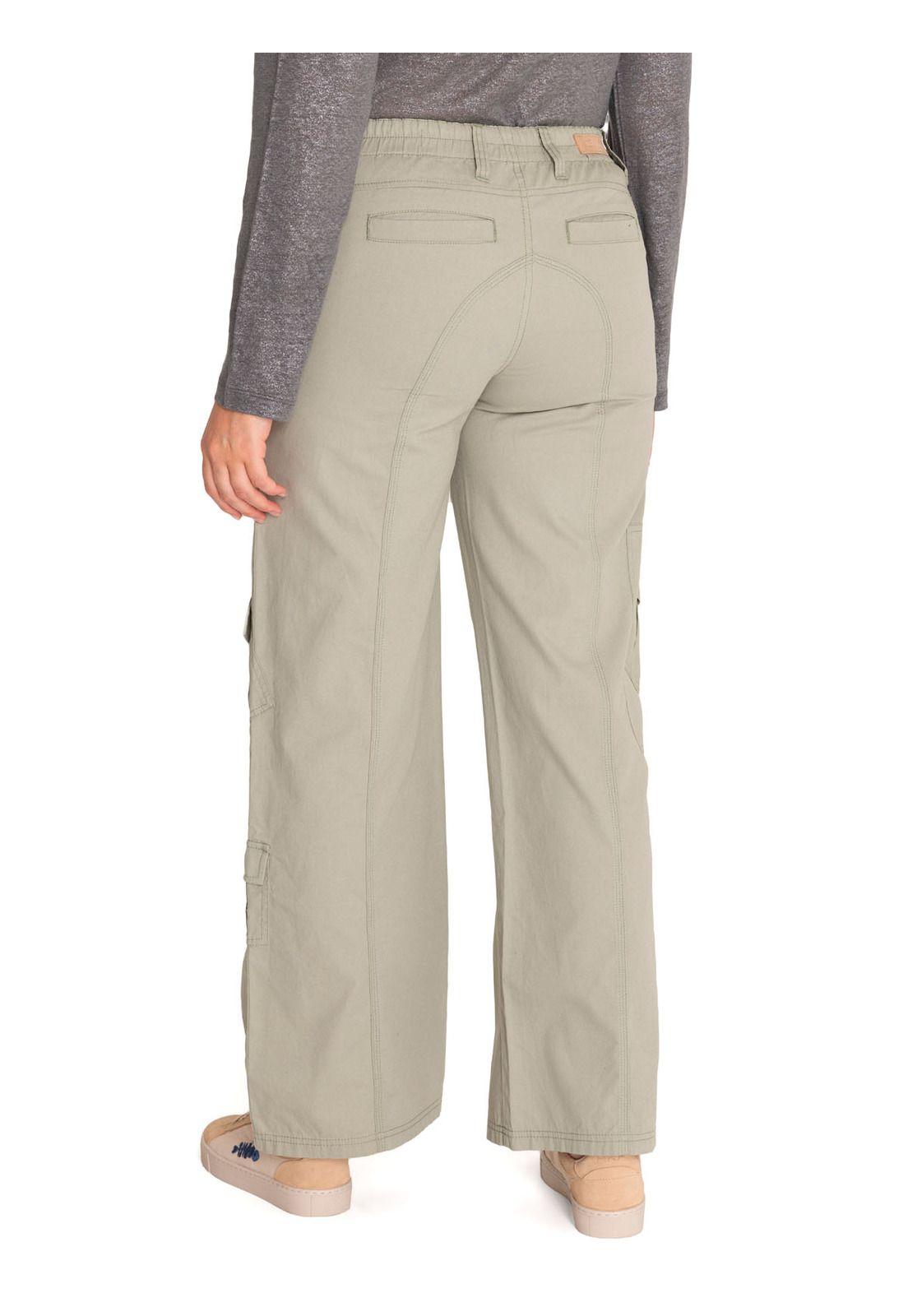 Pantalón Algodón Orgánico Mujer Adria Verde-6