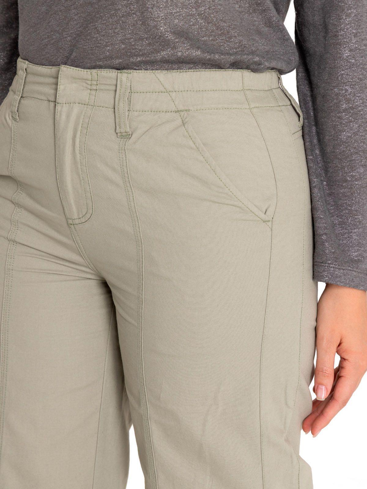 Pantalón Algodón Orgánico Mujer Adria Verde-7