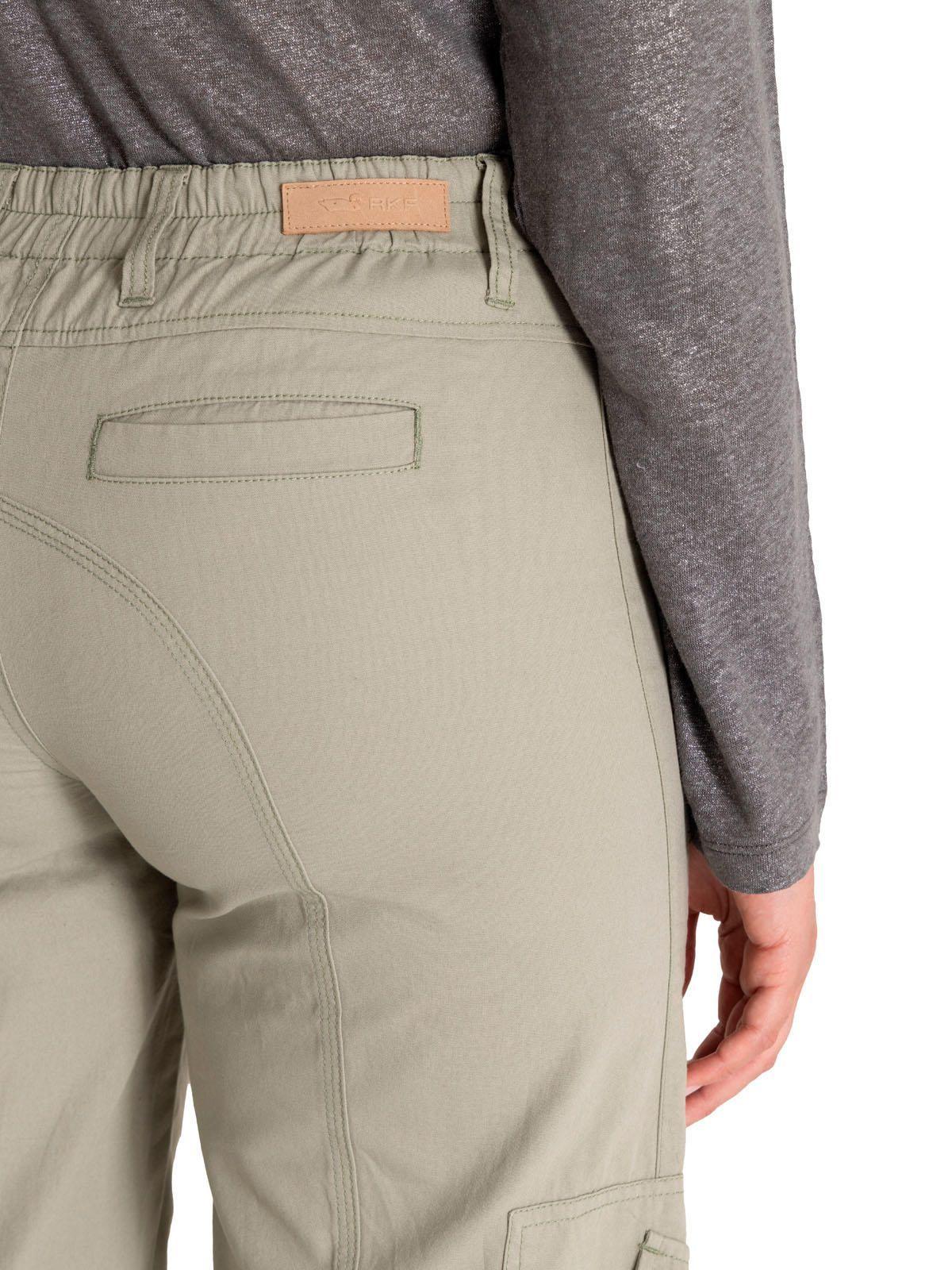 Pantalón Algodón Orgánico Mujer Adria Verde-8